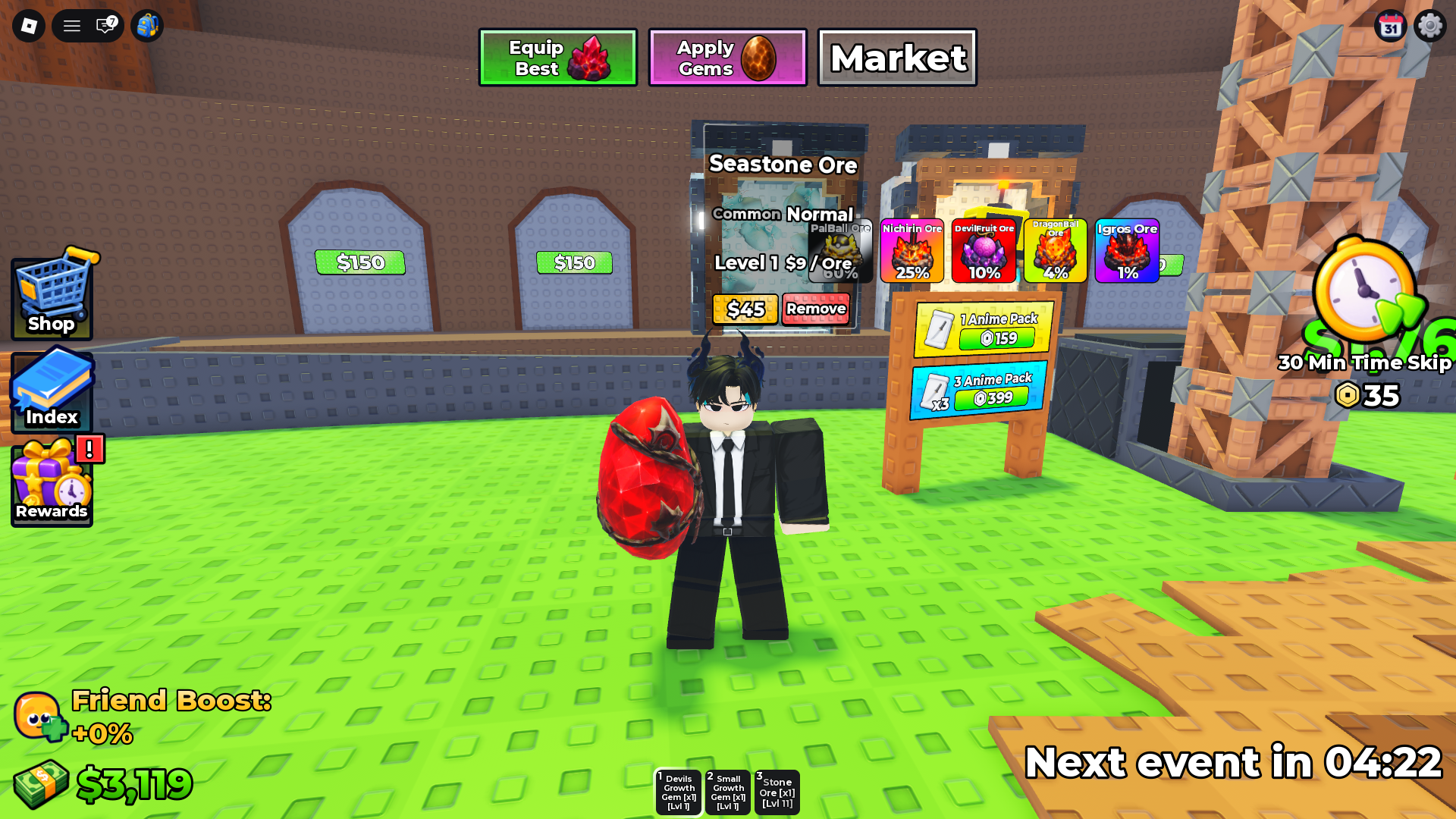 Growth Gem (Image via Roblox Corporation)