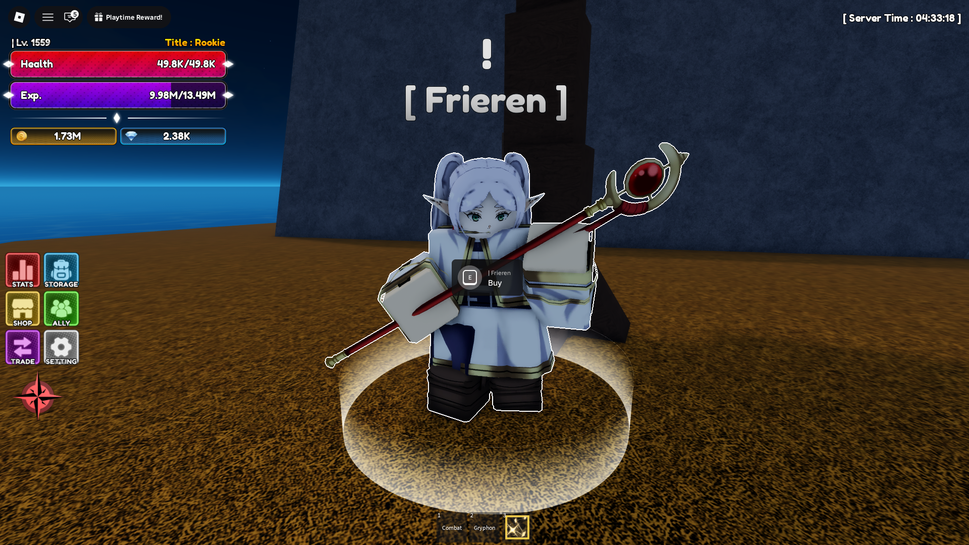 Frieren in Lineage Piece (Image via Roblox Corporation)