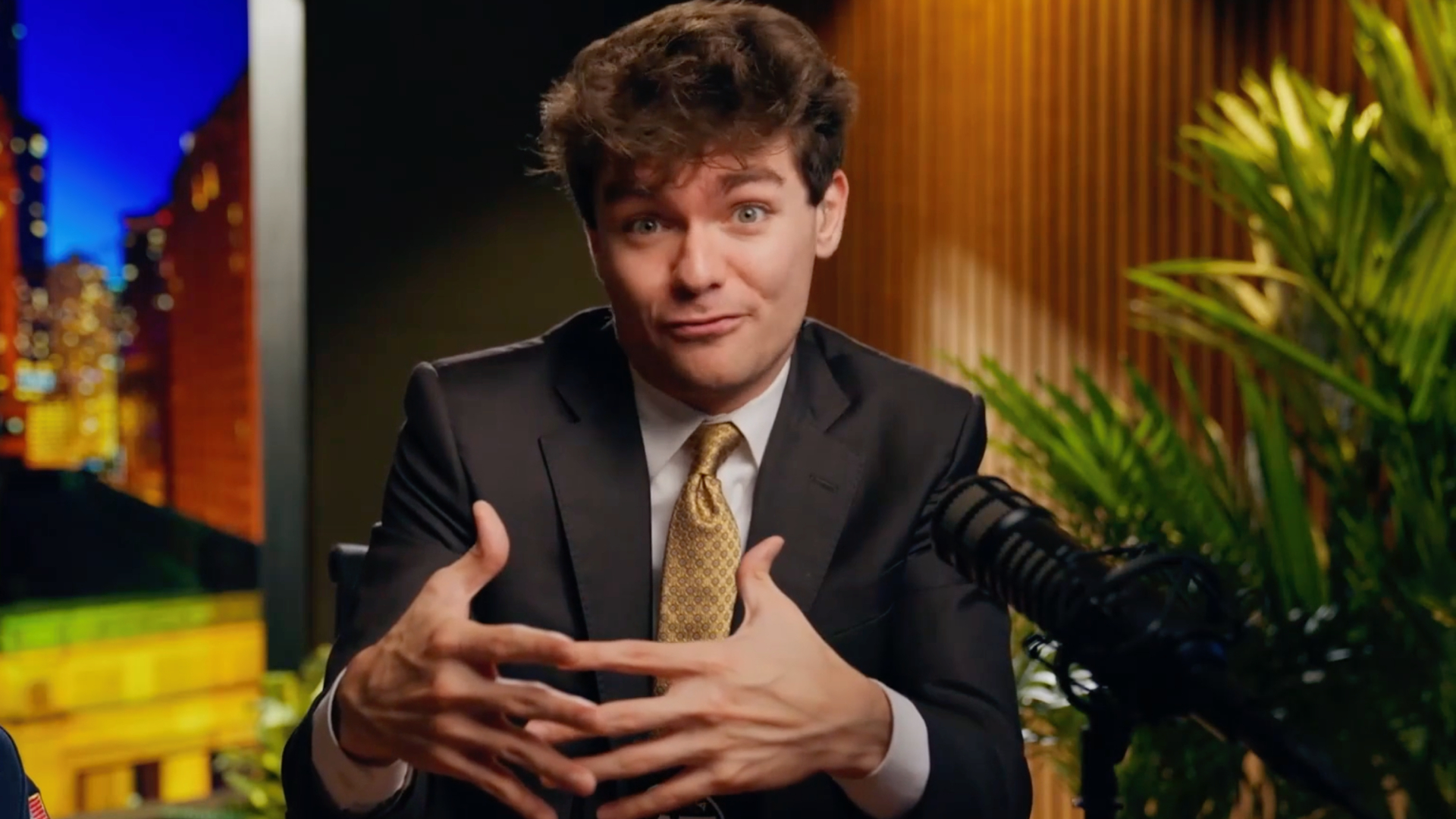 Nick Fuentes during his recent America First Rumble livestream (Image via Rumble/nickjfuentes)