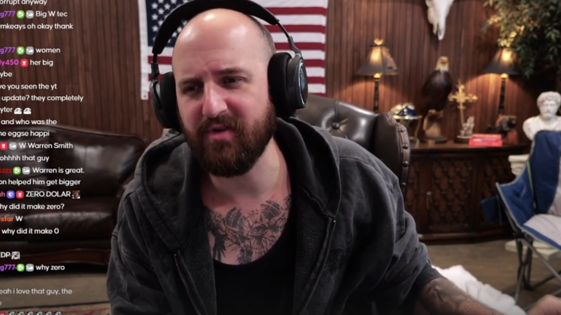 Tectone discusses McDonald's during his latest Rumble livestream (Image via Tectone/ Rumble)
