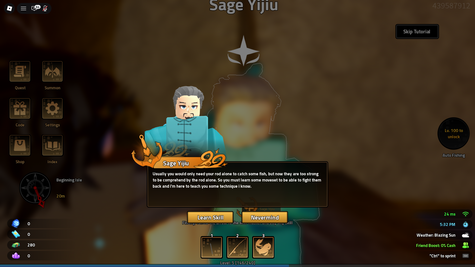 Skill NPC (Image via Roblox Corporation)