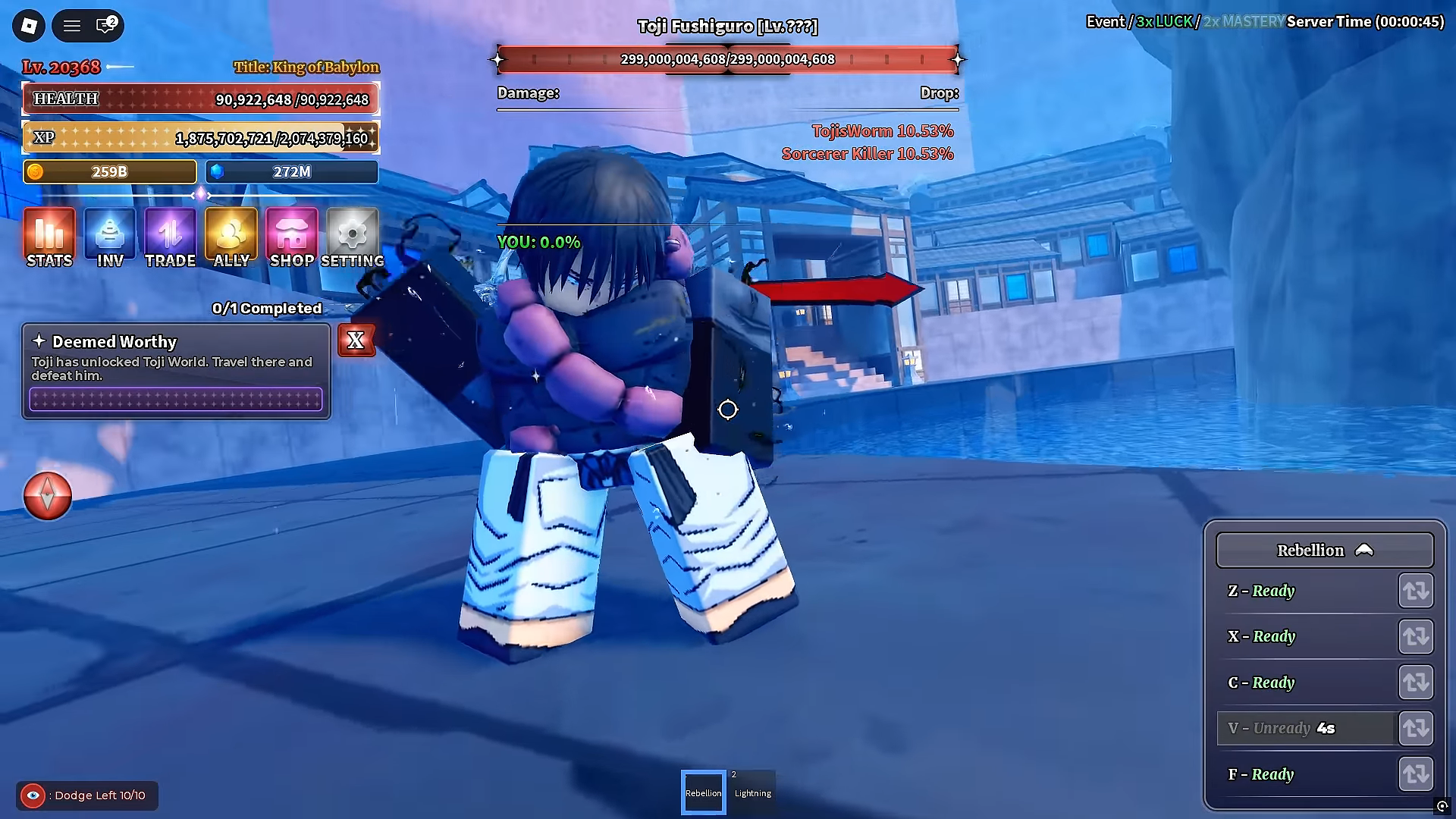Toji Boss (Image via Roblox Corporation)