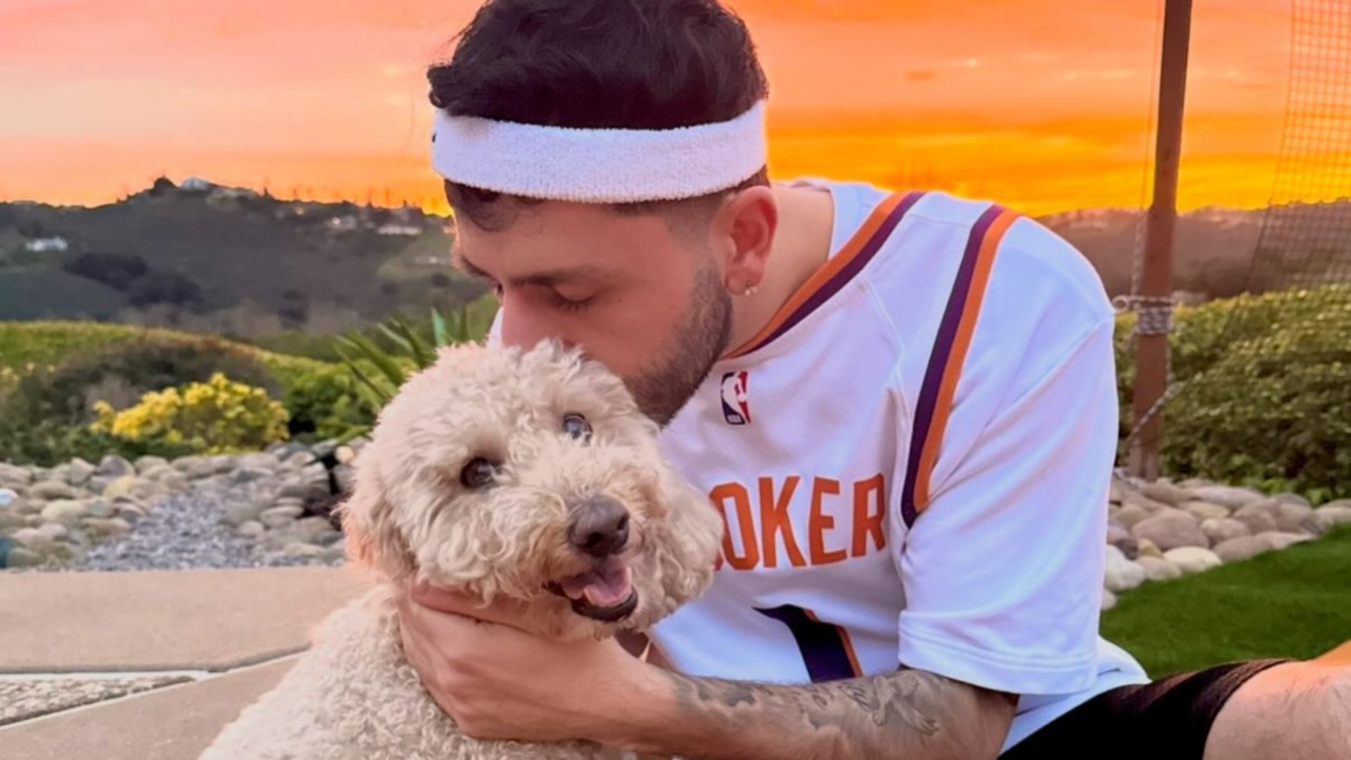 Brawadis' late pet dog Booker's battle against lymphoma cancer (Image via Instagram/ @brawadis)