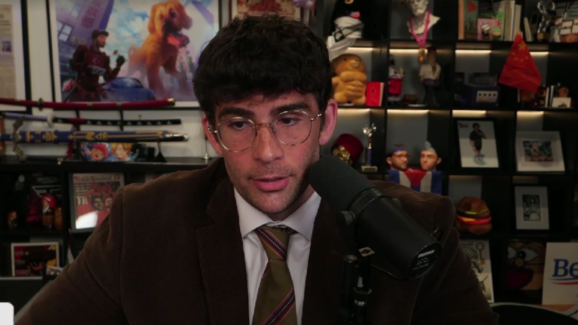 Hasan Piker reflects on Donald Trump banning transgender athletes from competing (Image via Twitch/@hasanabi)