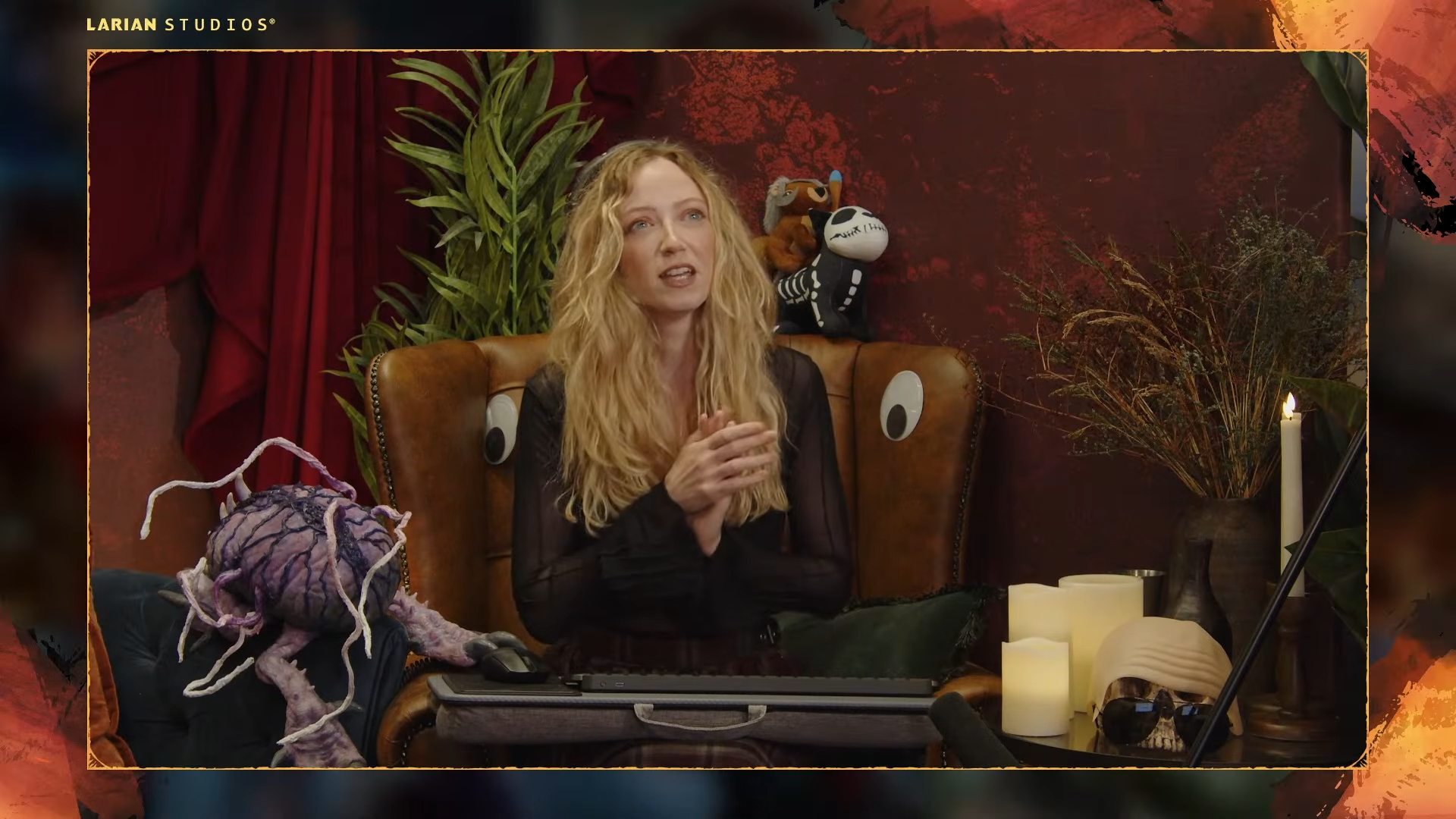 Writer Aoife Wilson was streaming at the time (Image via Larian Studios_YouTube)