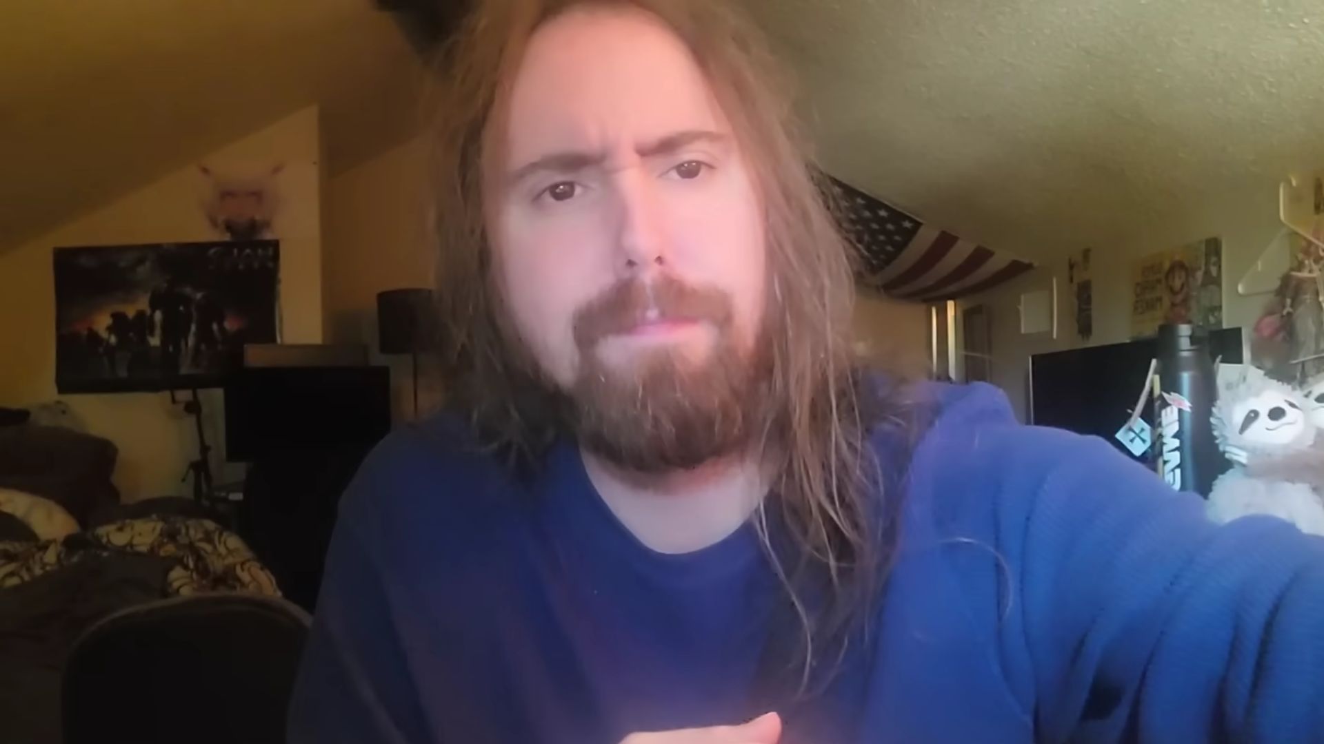 Asmongold shares his thoughts on Donald Trump's quote (Image via YouTube/@AsmonTV)