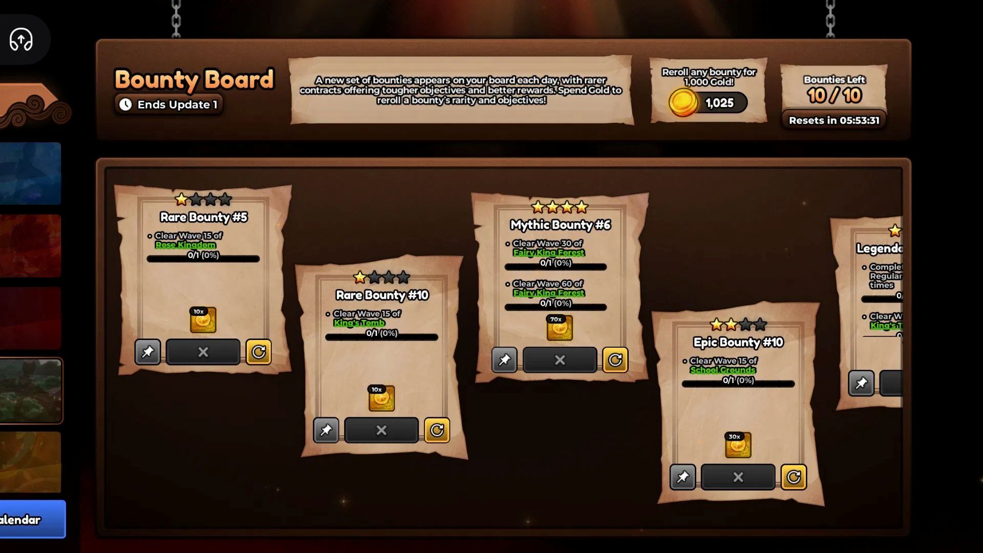This board will contain different quests for anyone to complete (Image via Roblox Corporation)