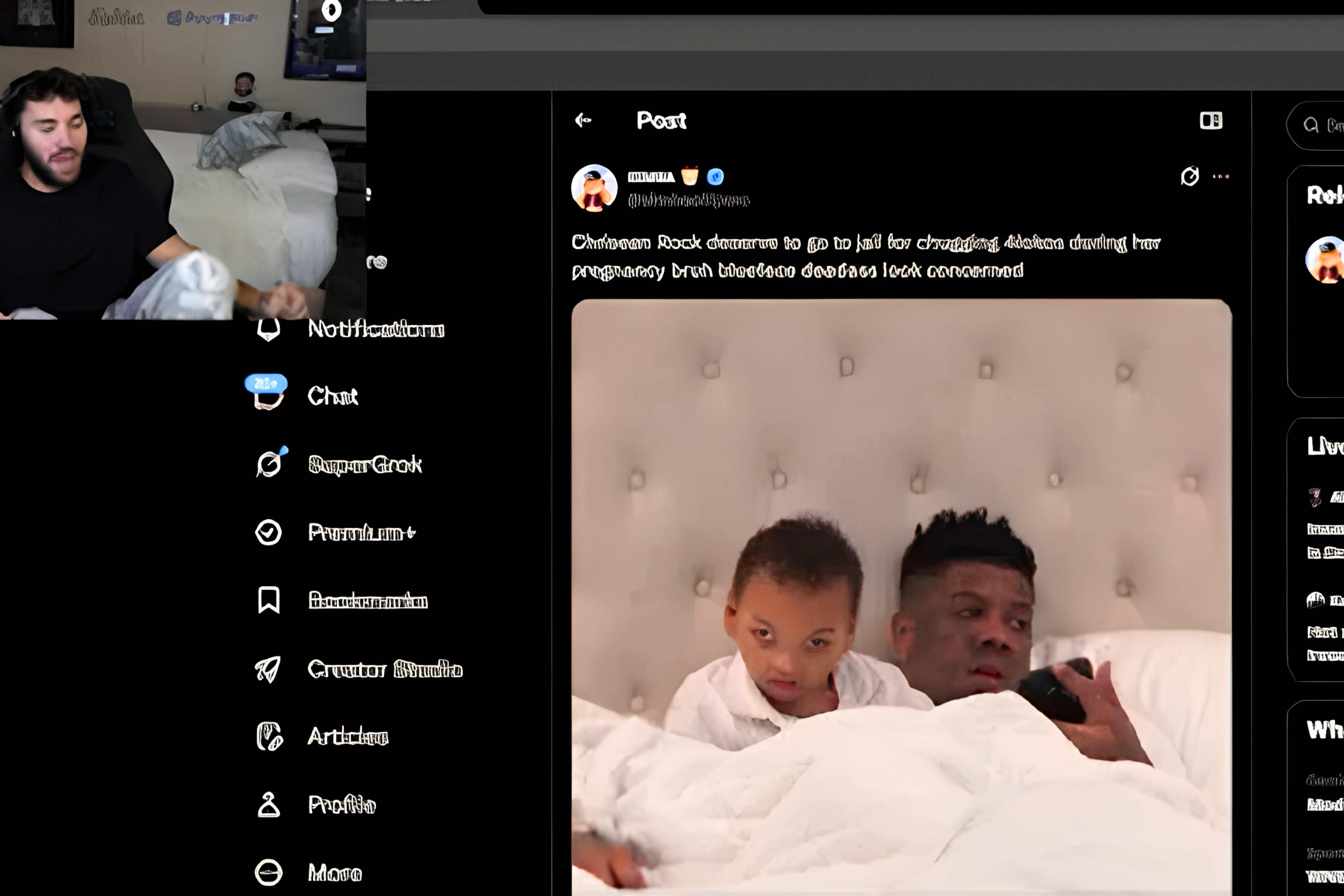 Kick streamer Adin Ross called out viewers on August 11, 2026, telling his chat to leave Blueface and Chrisean Rock's baby alone and let the child grow up without online scrutiny.