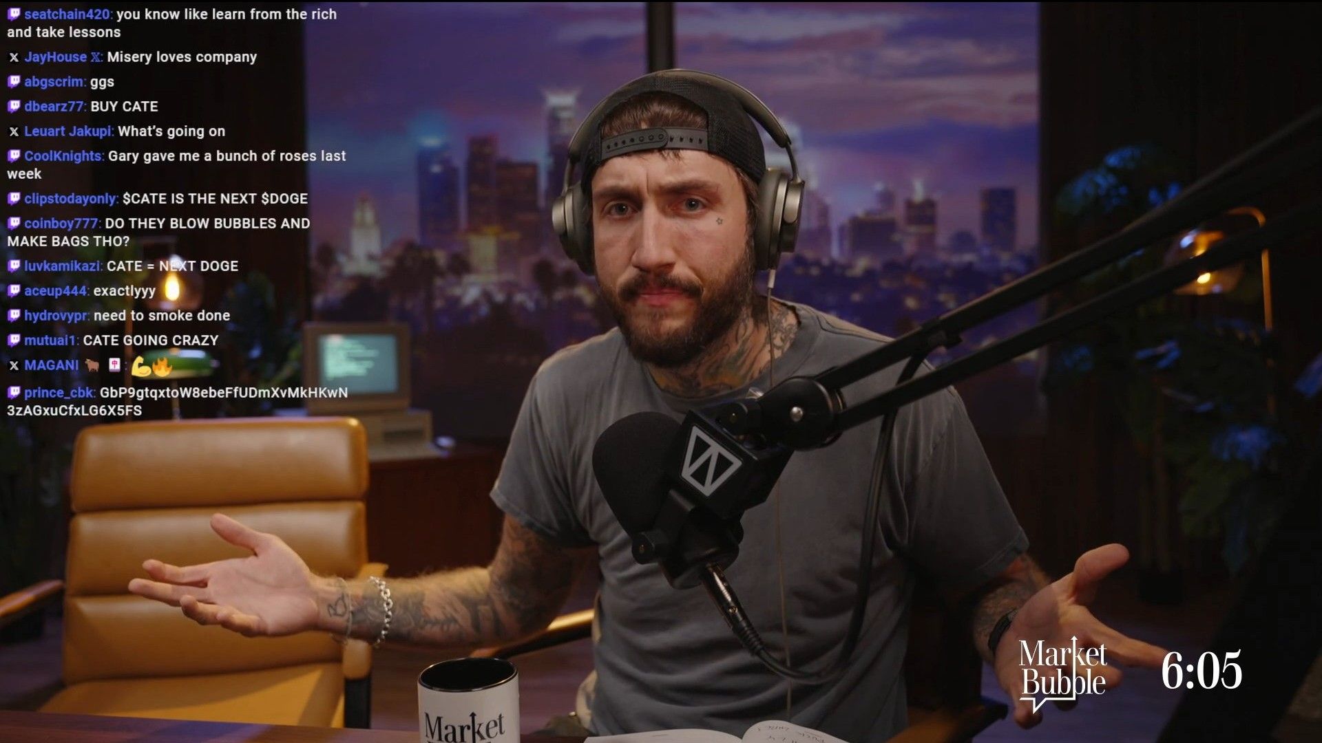 The influencer during his recent stream (Image via Twitch/FaZeBanks)