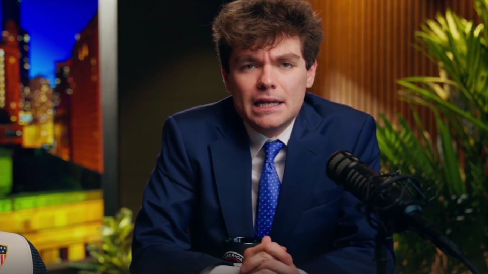 Nick Fuentes claims white people are aesthetically superior (Image via Rumble/@nickjfuentes)