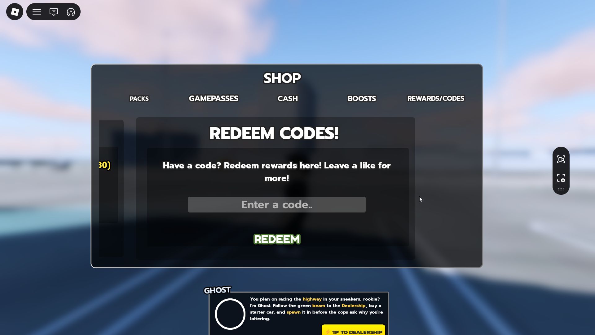 The redemption process will not take up much time to complete (Image via Roblox Corporation)