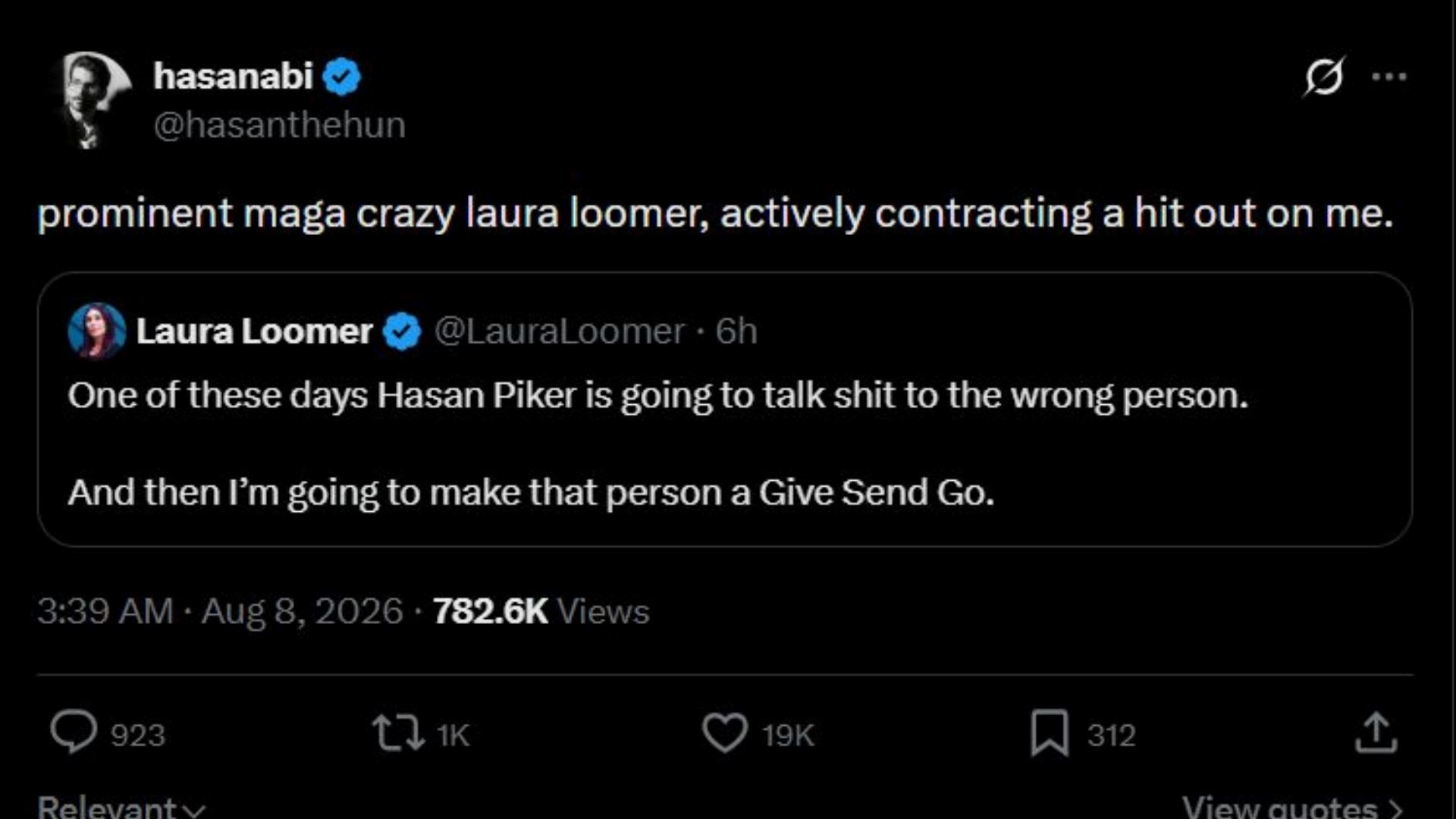 A screenshot of the posts (Image via X/@hasanthehun)