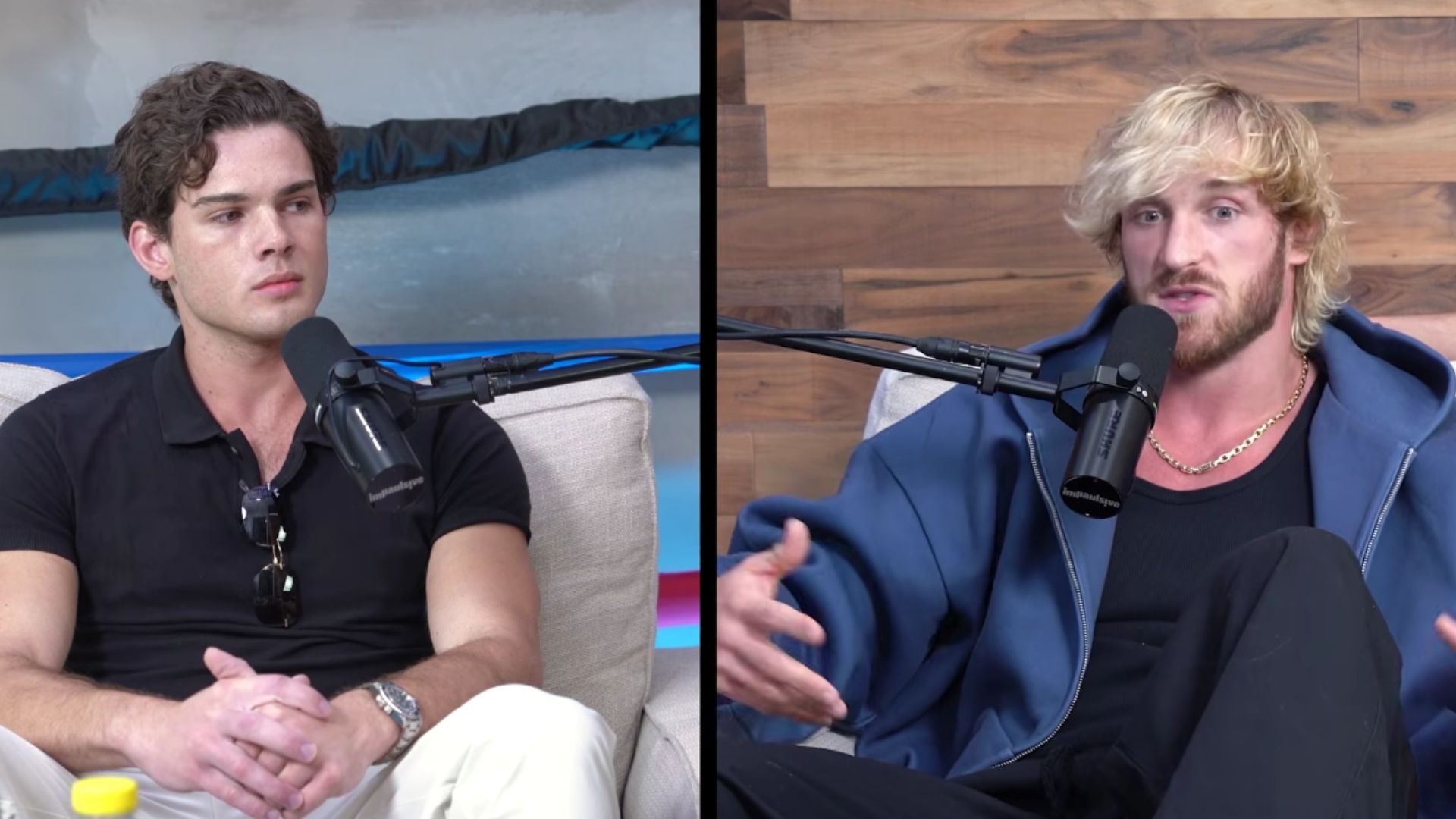 Logan Paul reacts to Clavicular's vertical jump (Image via YouTube/@Impaulsive)
