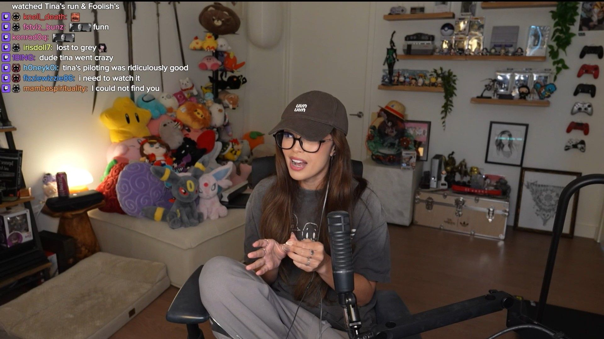 Steve Lacy's answer might have put Valkyrae in a weird position (Image via Twitch/Valkyrae)