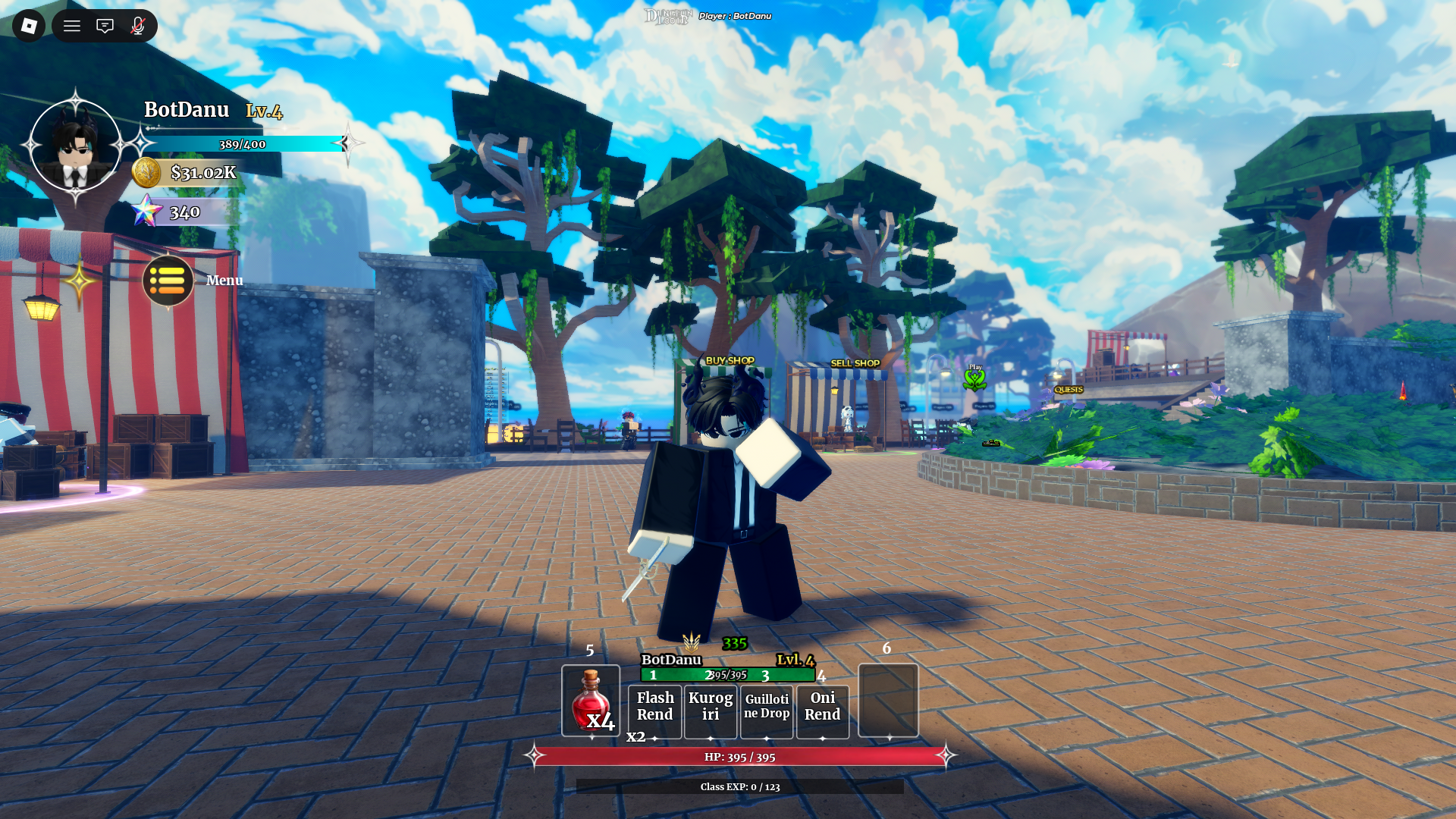 Basics of Dungeon Lootr (Image via Roblox Corporation)