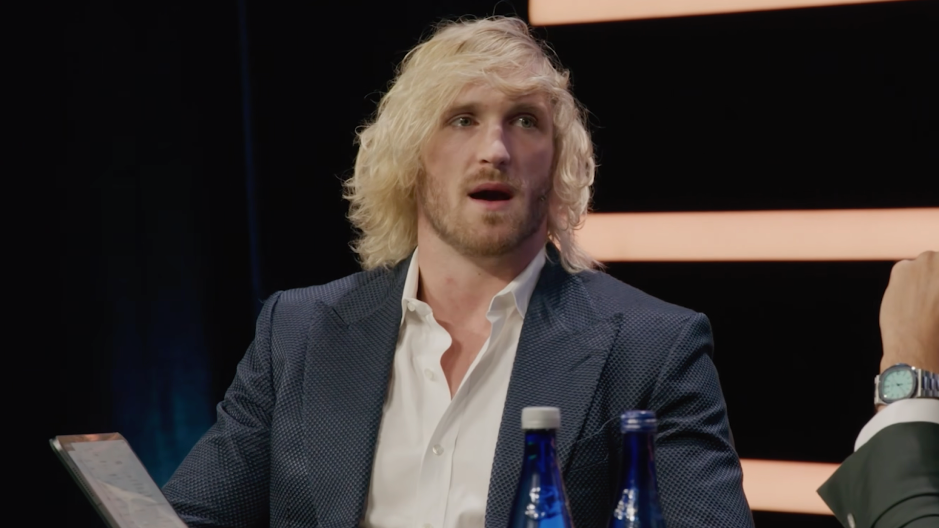 Patrick Bet-David sits down with Logan Paul at Vault 2026 (Image via YouTube/@PBDPodcast)