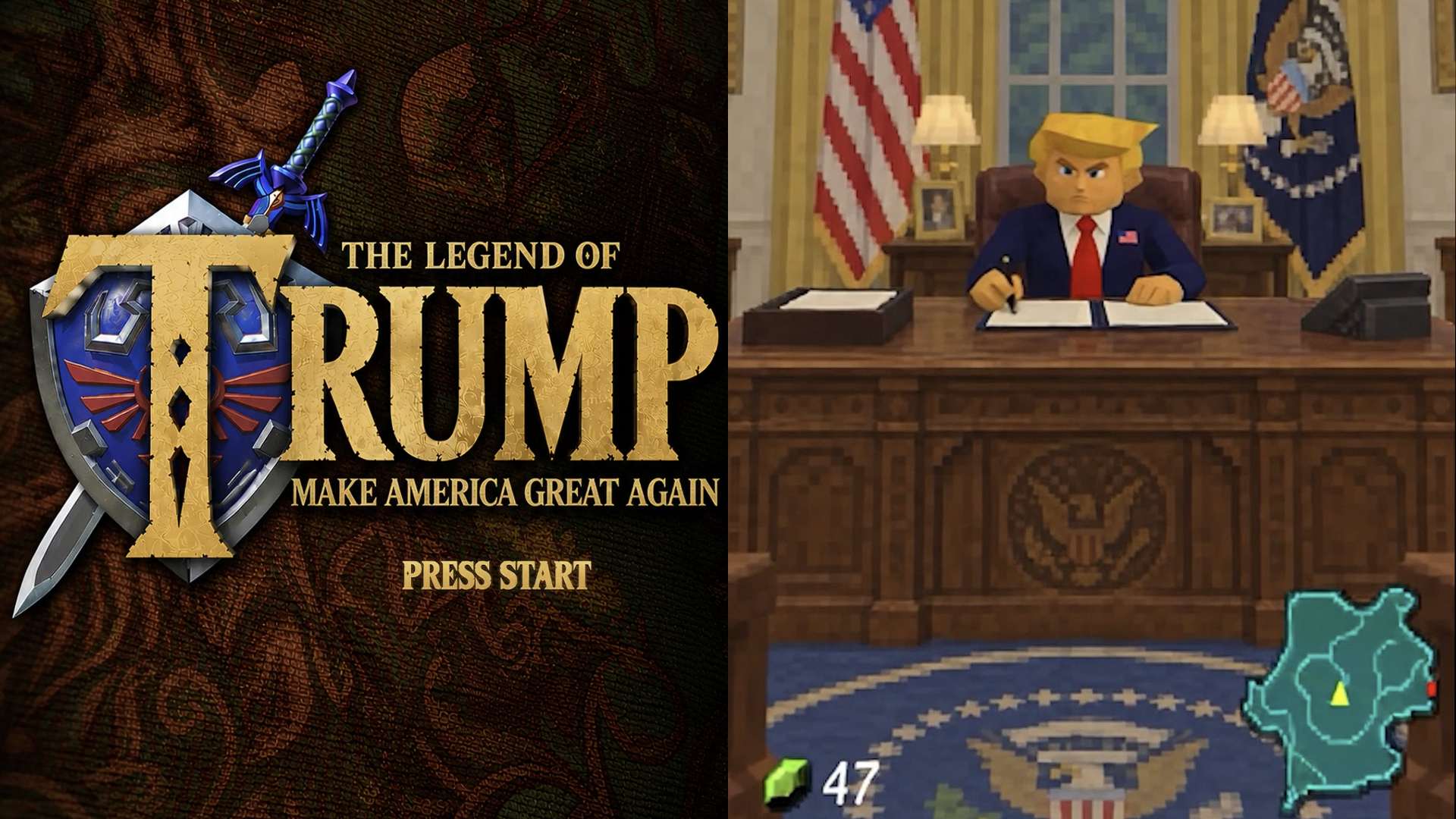 The Zelda Trump video (Image via White House/X)