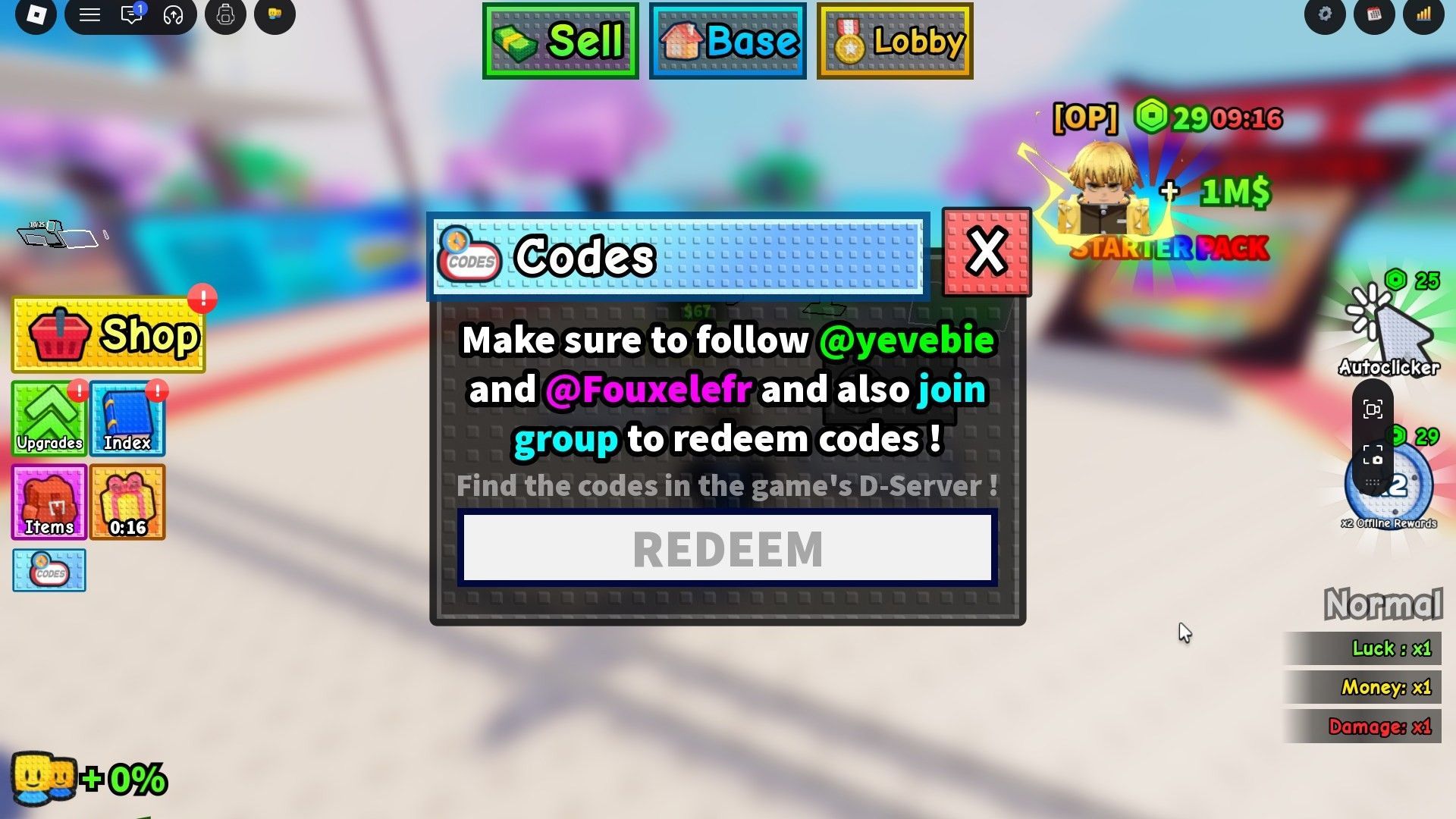 The redemption process is easy to remember (Image via Roblox Corporation)