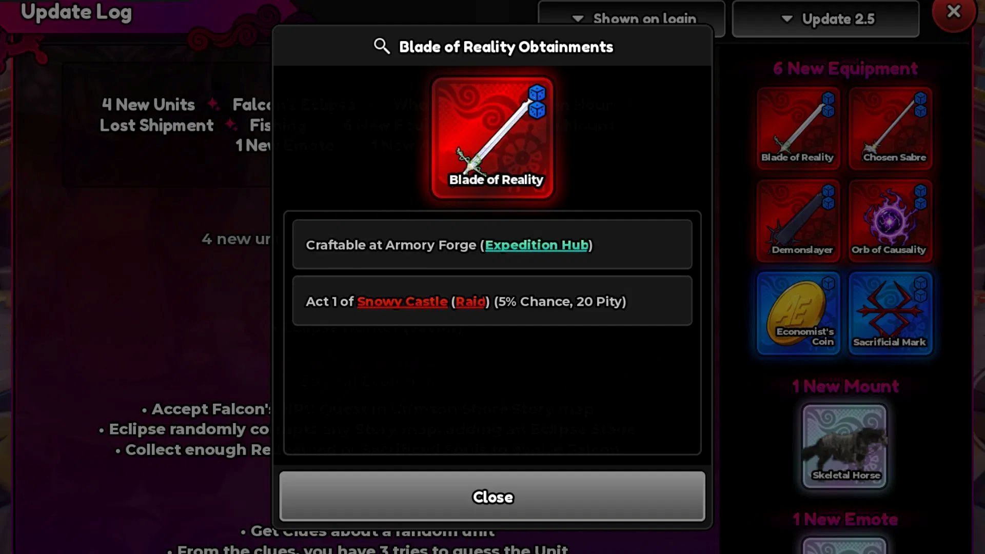 There are a few options to get your hands on this equipment (Image via Roblox Corporation)