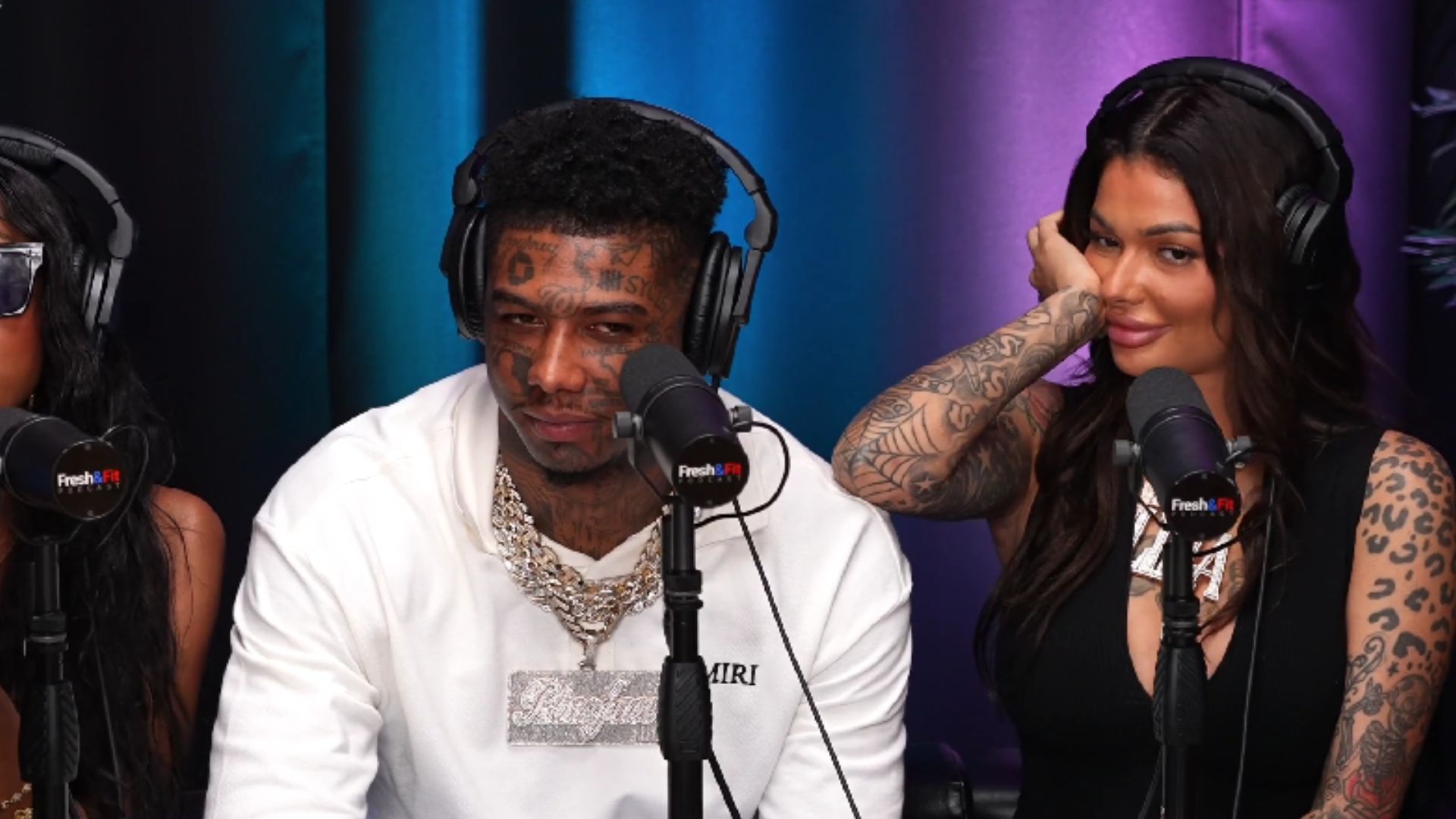 Blueface addresses racism (Image via Rumble/@freshandfit)