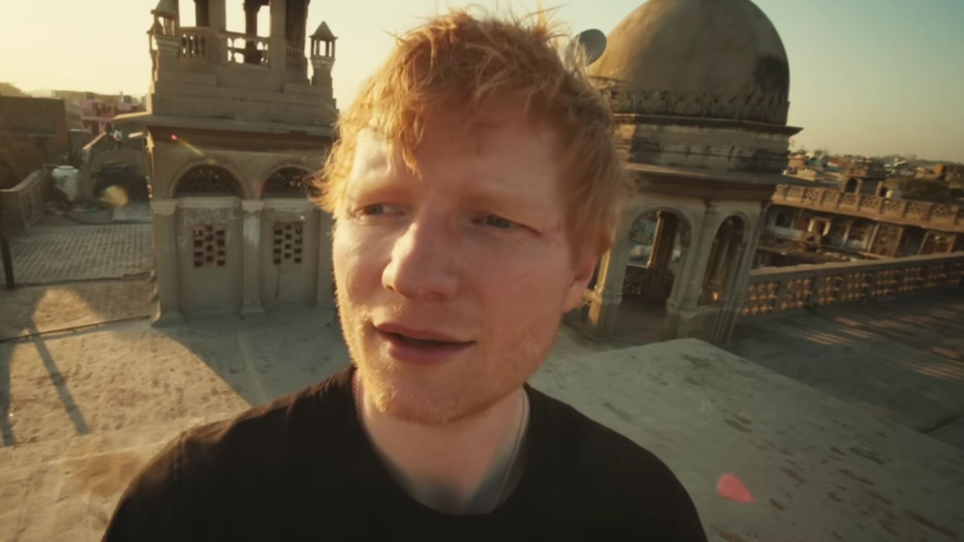 Ed Sheeran's stance on Israel and Palestine (Image via YouTube/@EdSheeran)