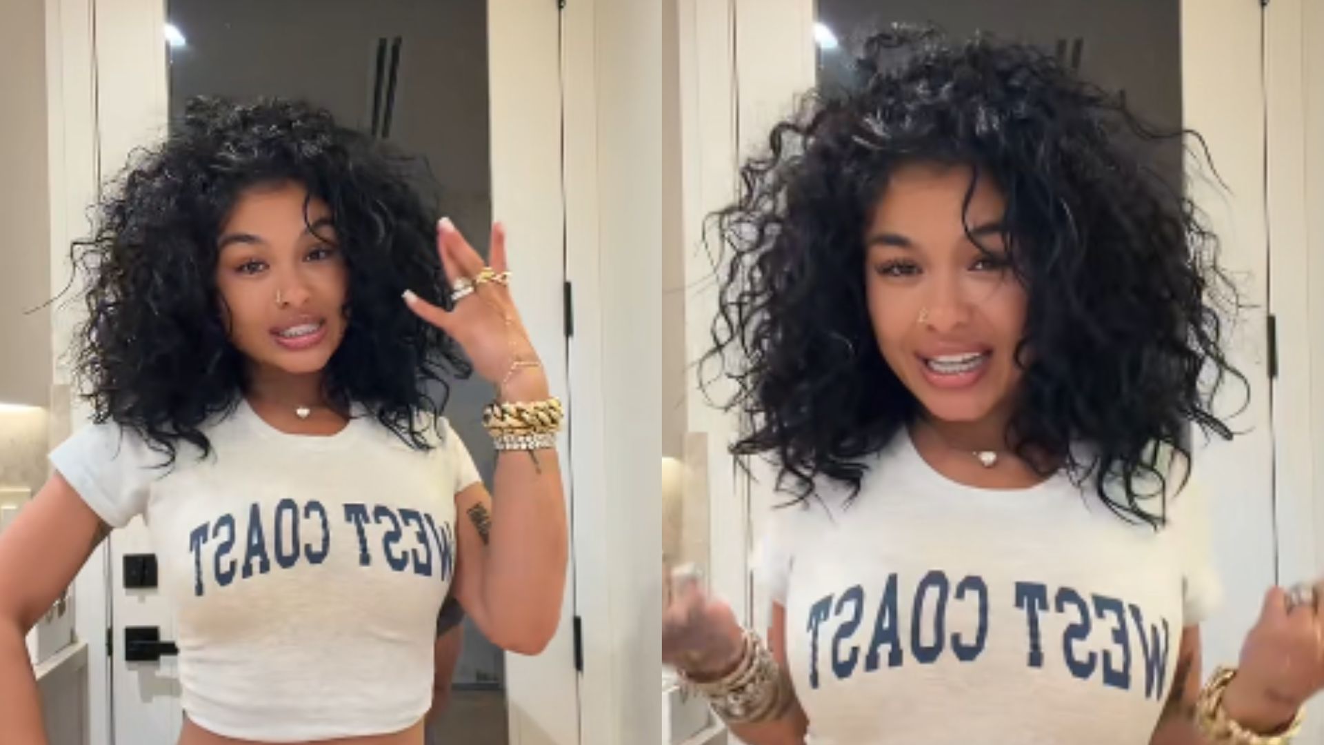 Love claims she is a victim of a hate-farming campaign (Images via TikTok/@aidnilove)