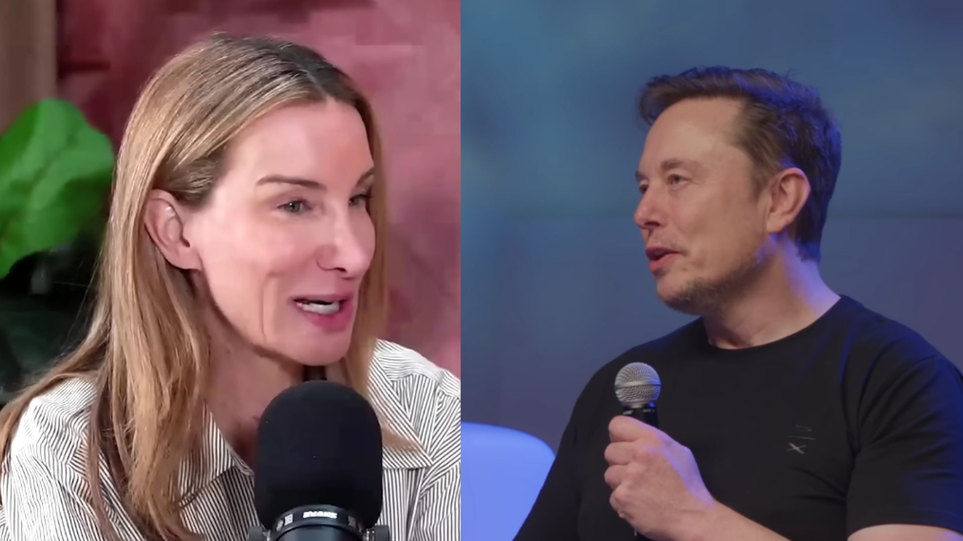 Musk responds to Jennifer Welch (Image via YouTube/@ivehaditpodcast and @neuralink)