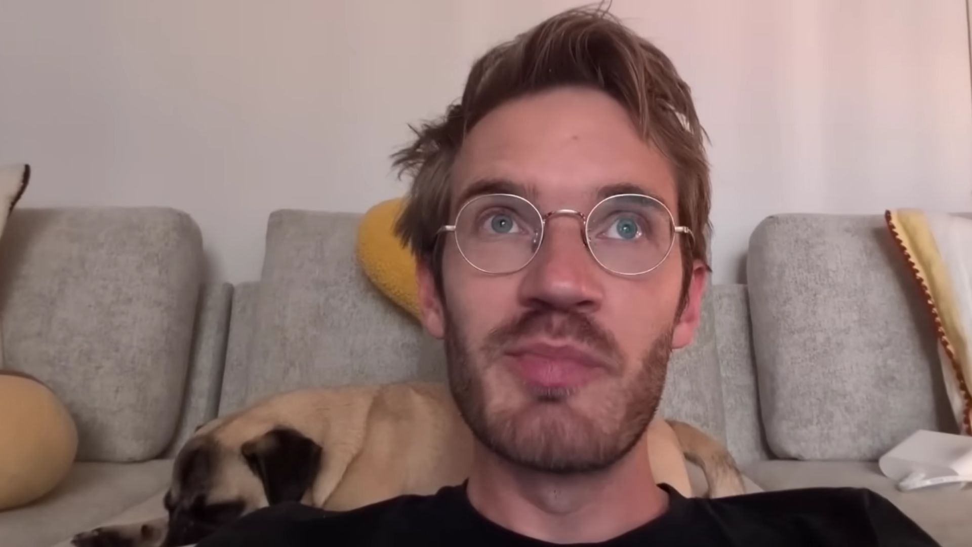 When PewDiePie announced he's ending the family vlogs in May (Image via YouTube/@PewDiePie)