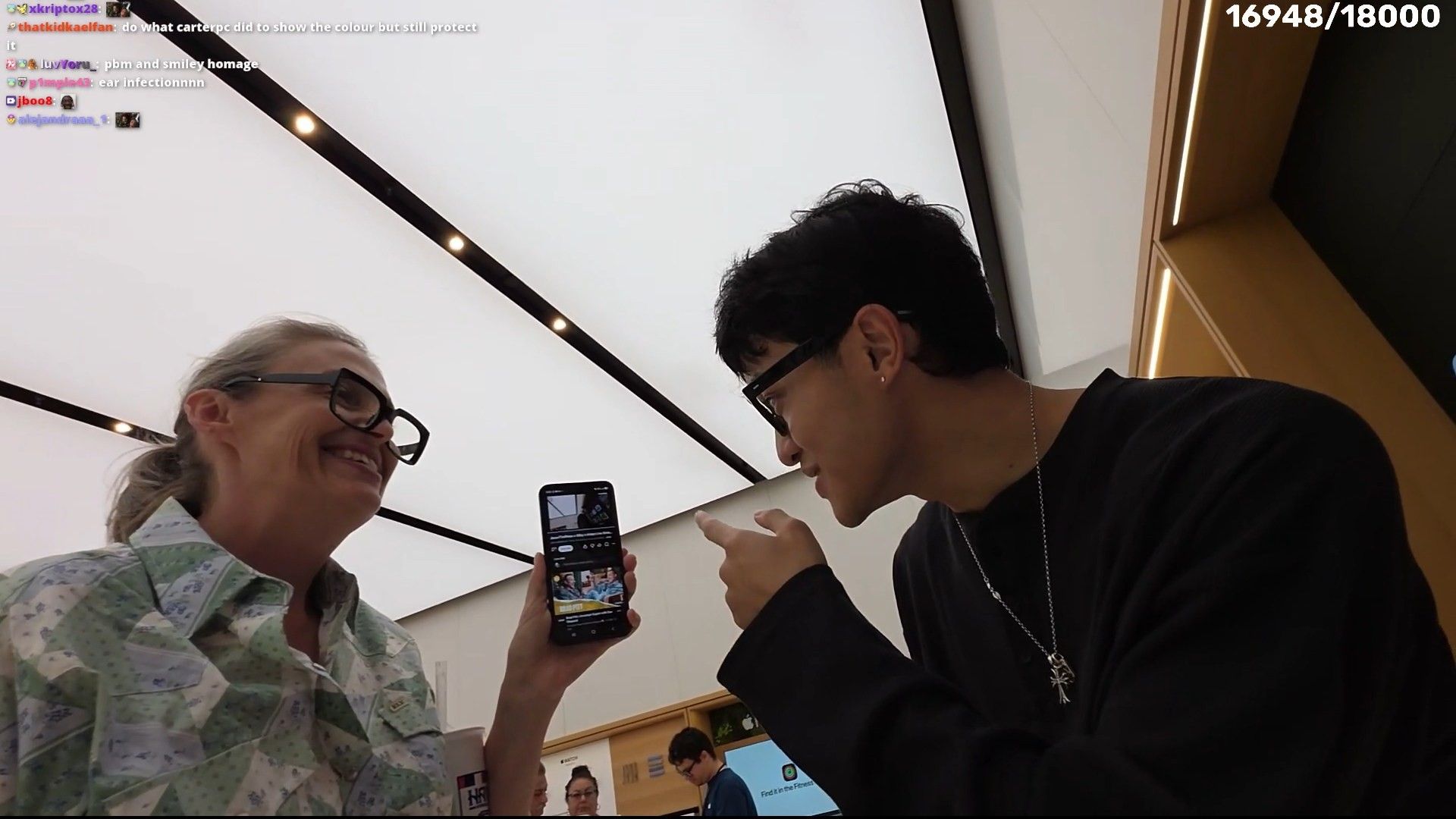The streamer shared a wholesome interaction with the mother and son (Image via Twitch/jasontheween)