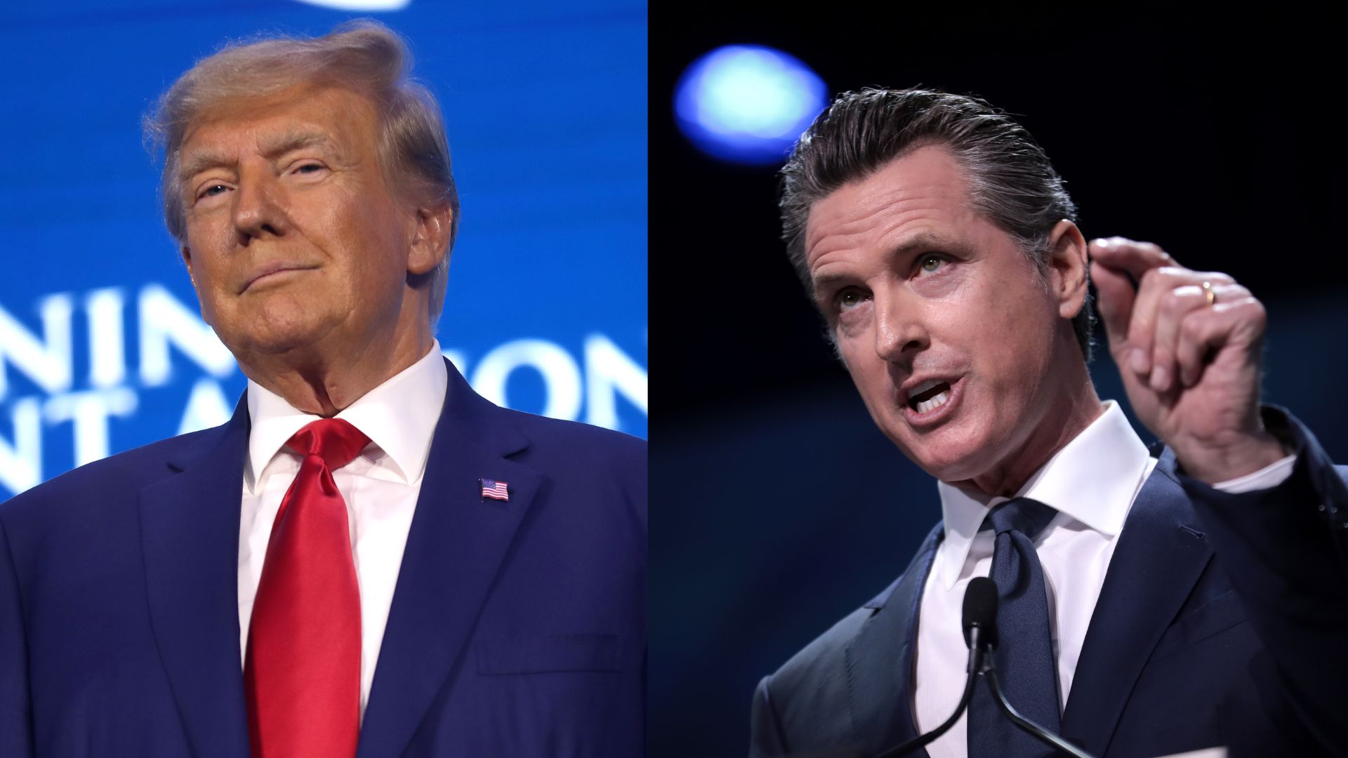 Gavin Newsom reacts to "Trump TV" (Image via Wikimedia Commons)