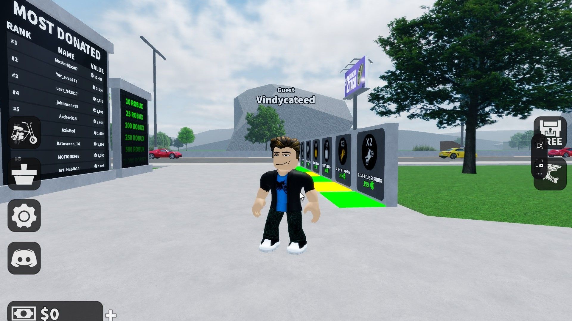 Codes in Untitled Wheelie Game (Image via Roblox Corporation)