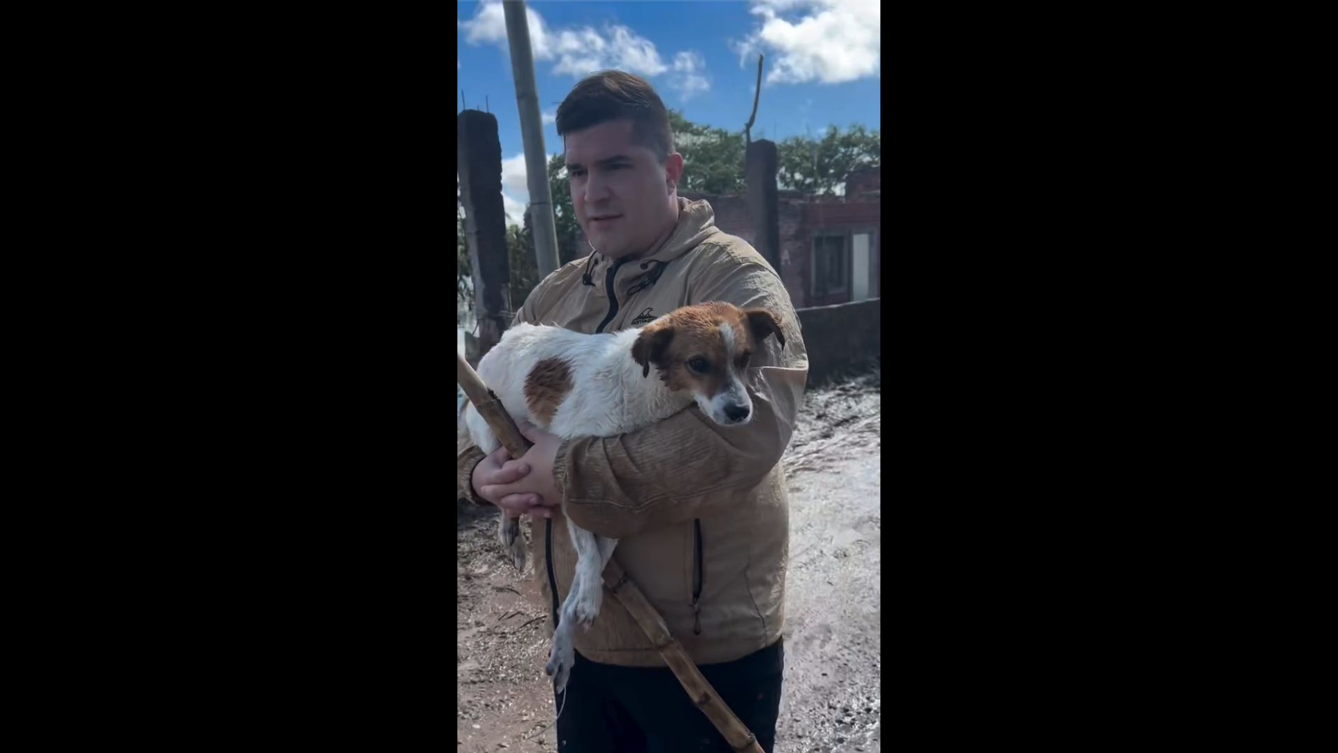 Reporter speaks about animals being trapped during emergencies (Image via Instagram/@alepueblasok || @alepueblaslp)