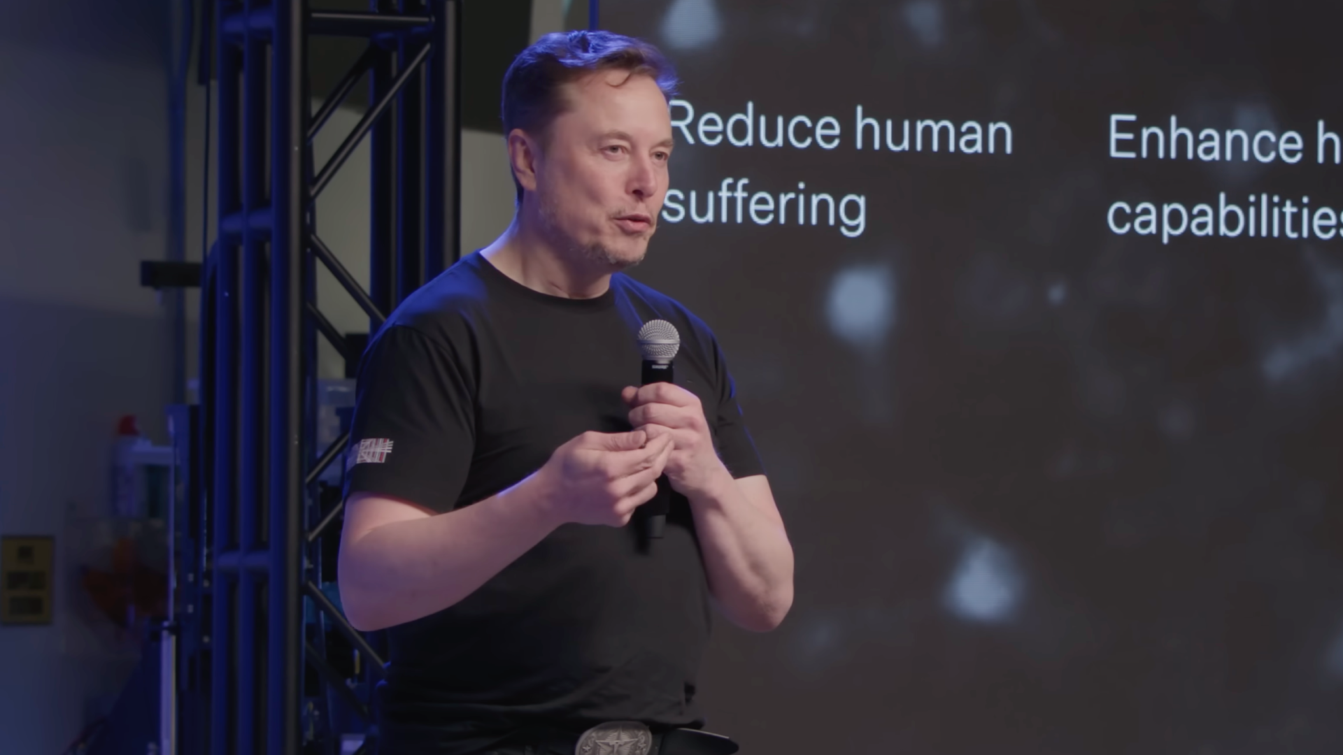 Elon Musk during Neuralink Summer Update 2025 (Image via YouTube/@Neuralink)