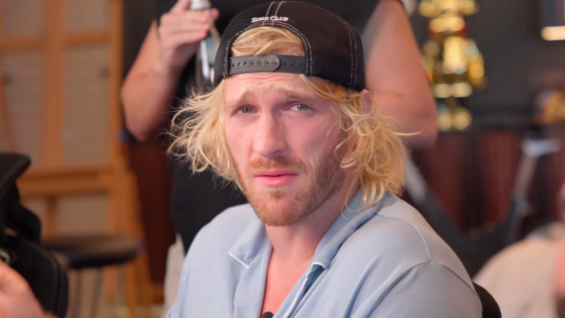 Logan Paul in his recently-uploaded YouTube video (Image via YouTube/@loganpaulvlogs)