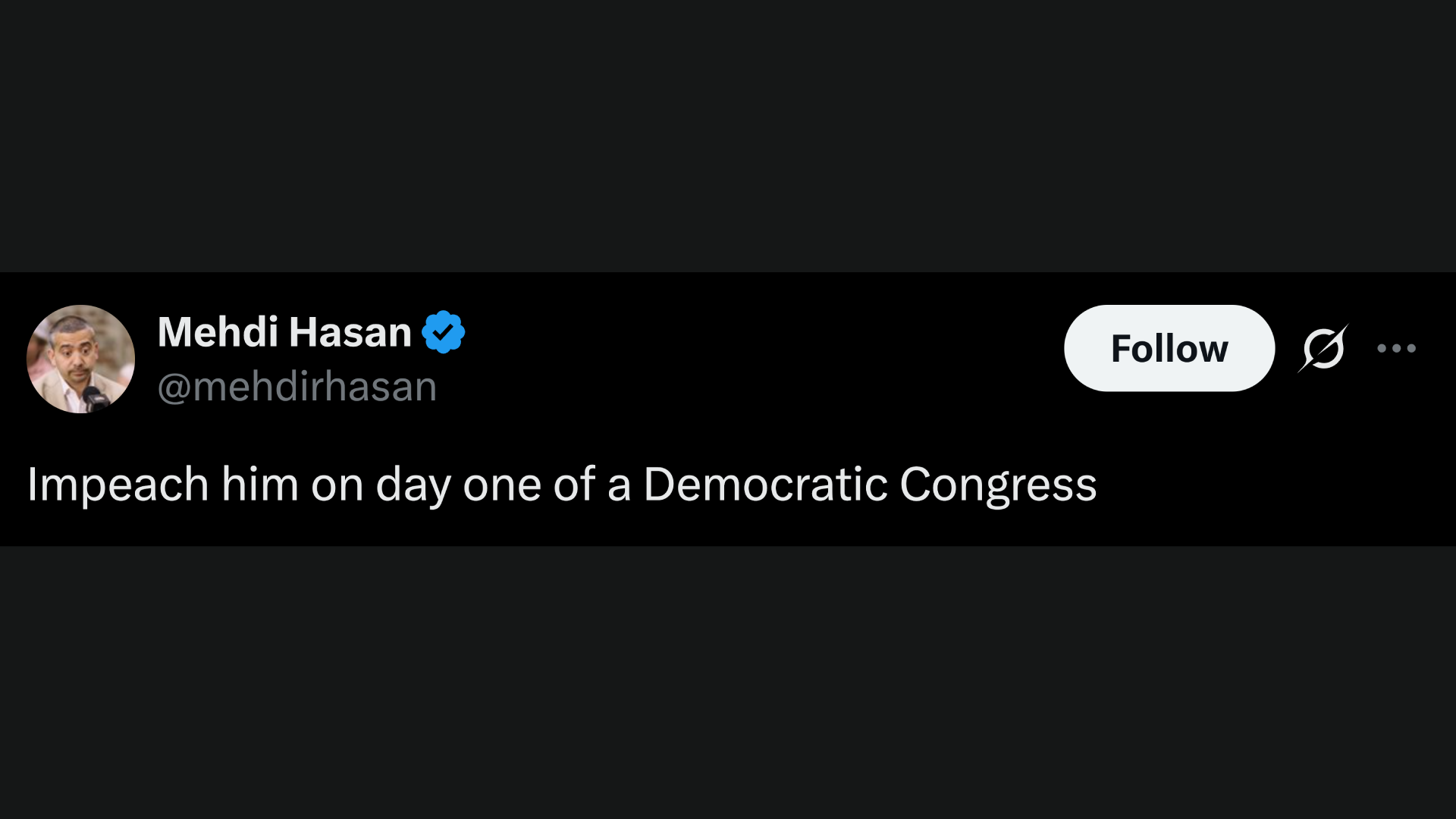 Mehdi Hasan's X post (Image via X/@mehdirhasan)