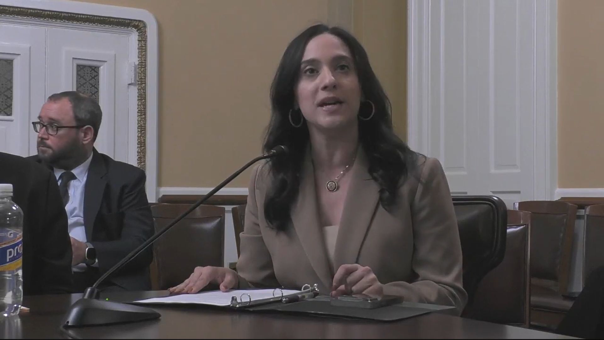 The congresswoman is calling for a pause in advanced AI development (Image via YouTube/Congresswoman Yassamin Ansari)
