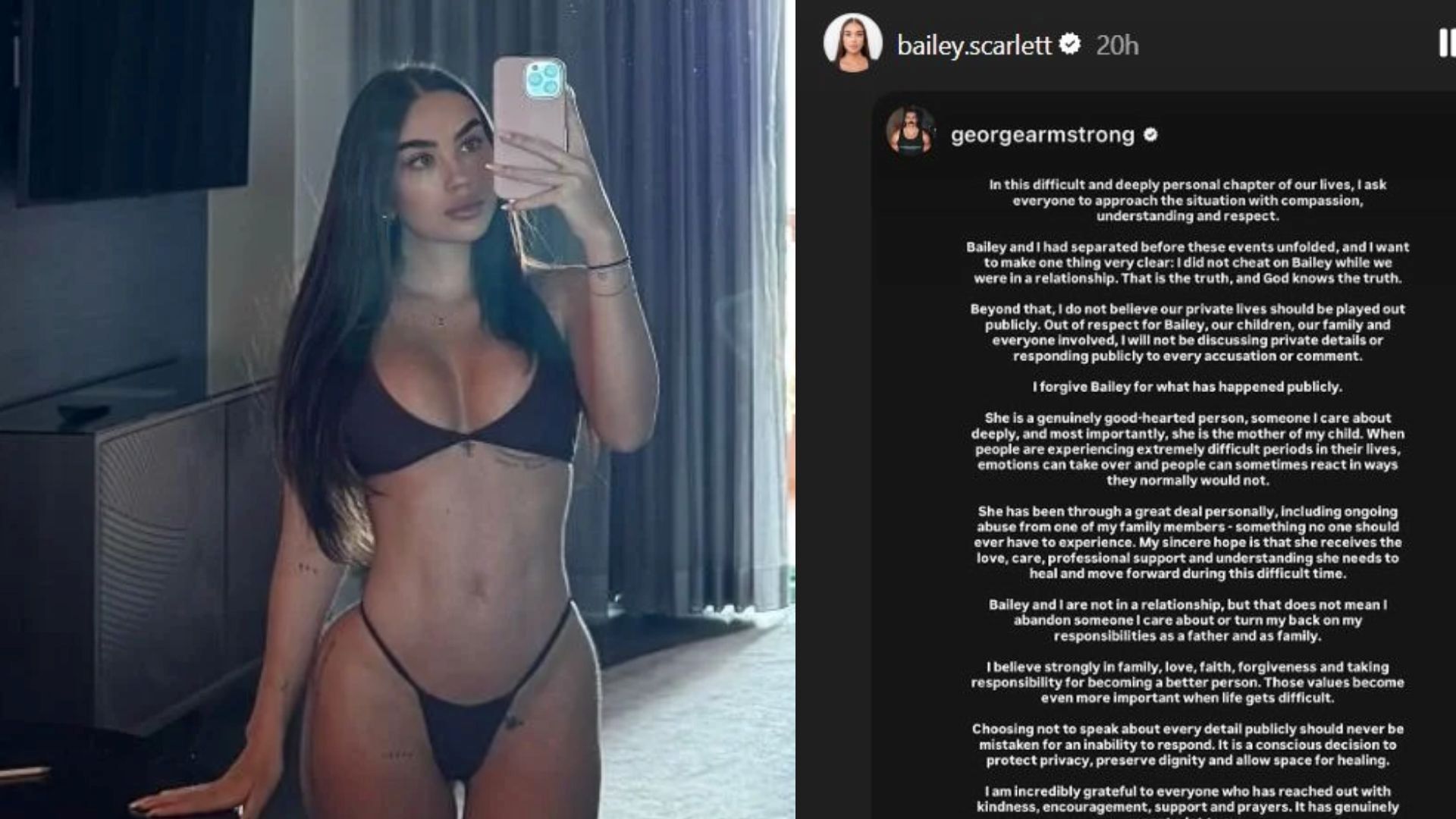 The influencers have settled their dispute behind the scenes (Image via Instagram/bailey.scarlett)