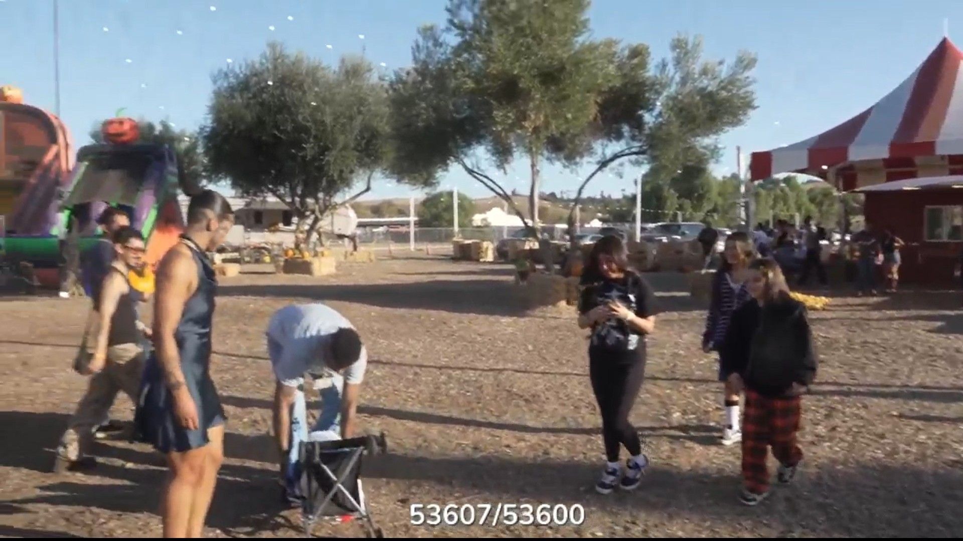 The rapper picking up the stroller (Image via Kick/Blueface)