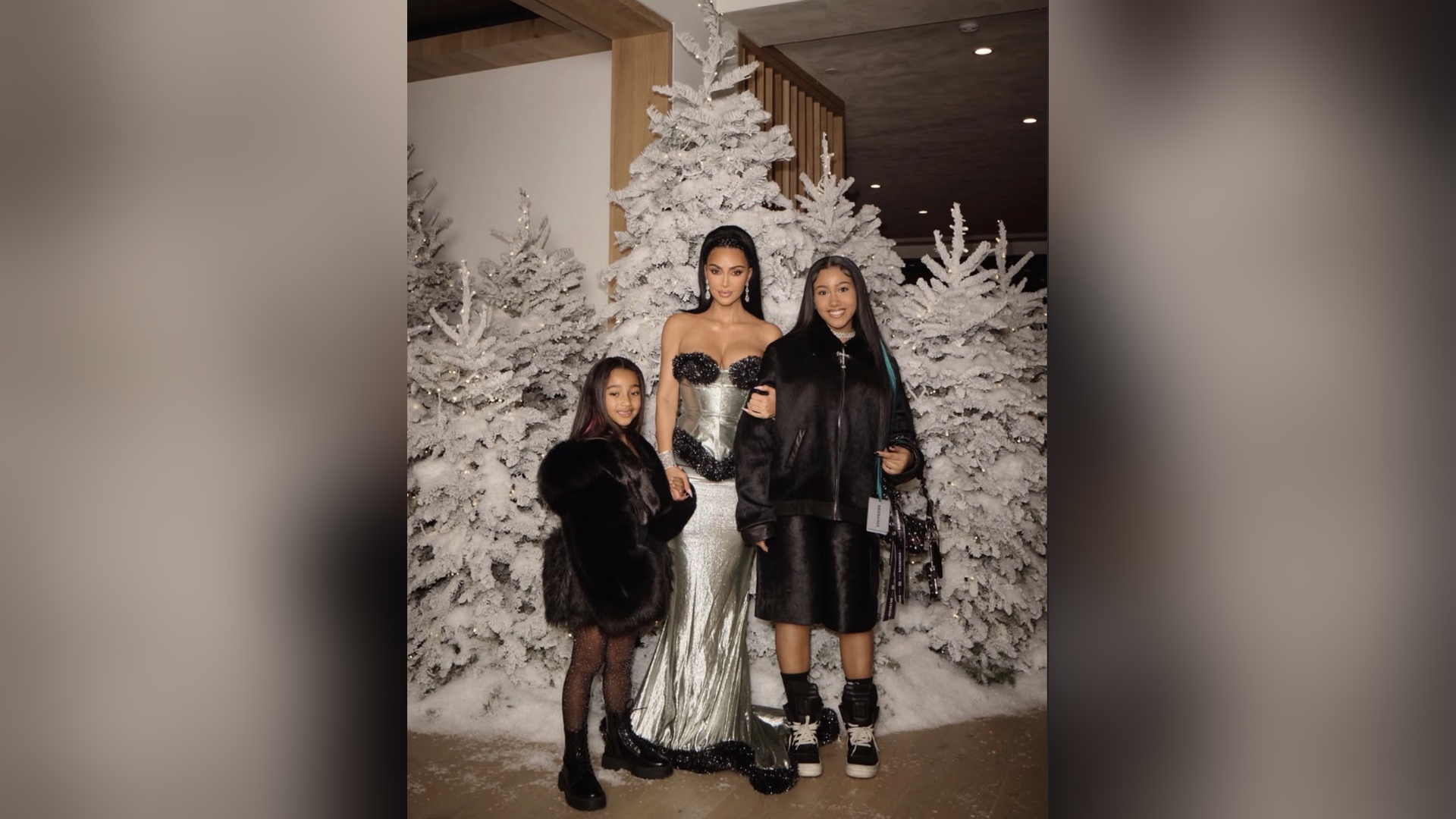 North West says her piercings are not real and that she changes them often (Image via Instagram/@kimkardashian)