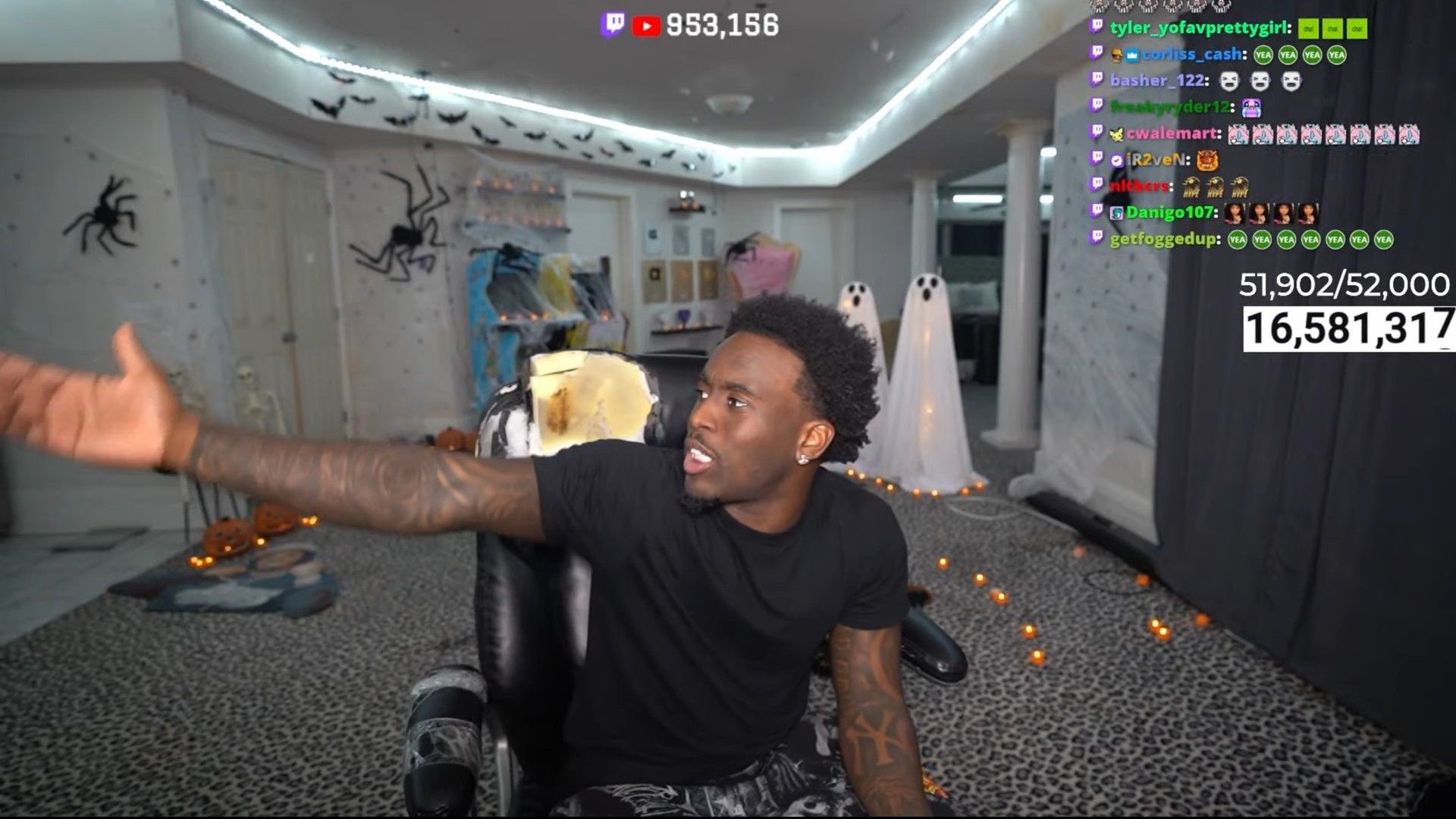 The streamer drew the line after the serious allegations (Image via YouTube/Kai Cenat Live)