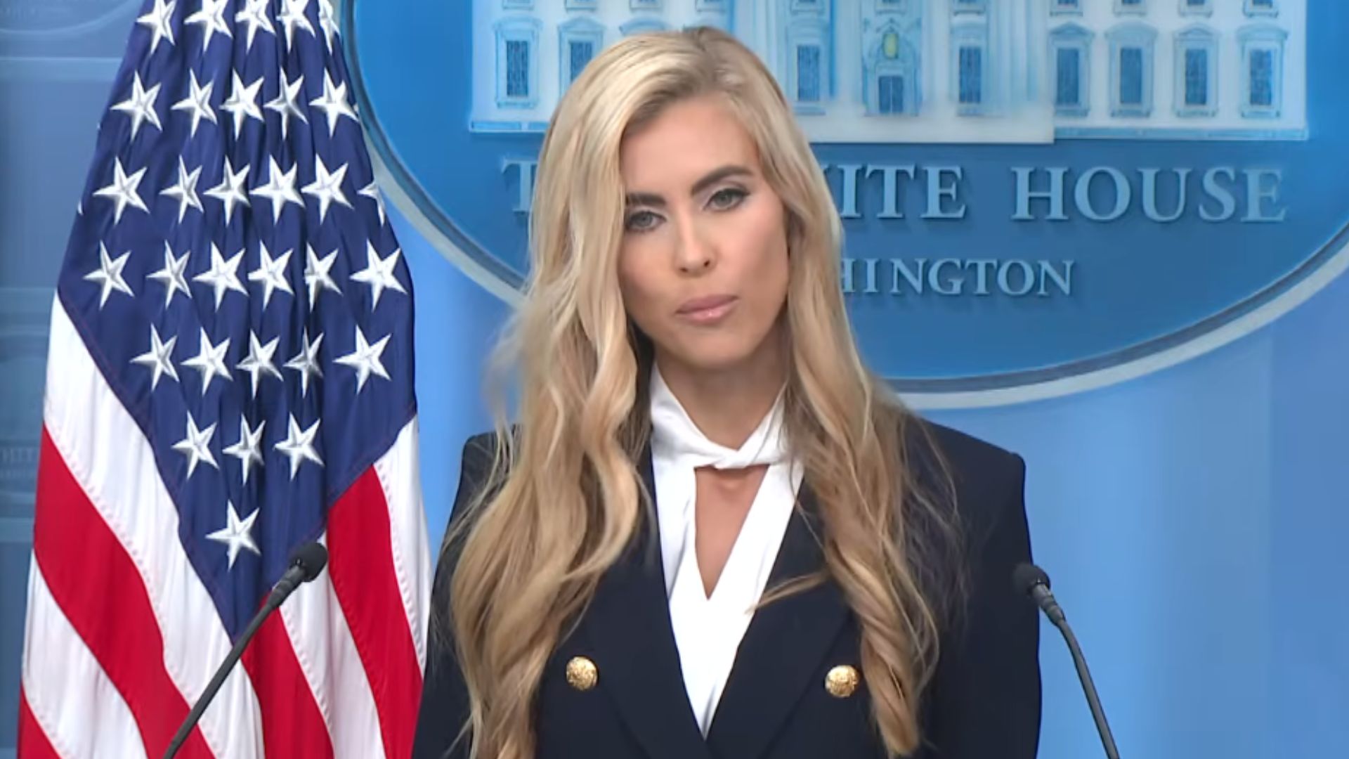 Katie Zacharia is no longer press secretary (Image via YouTube/@AssociatedPress)