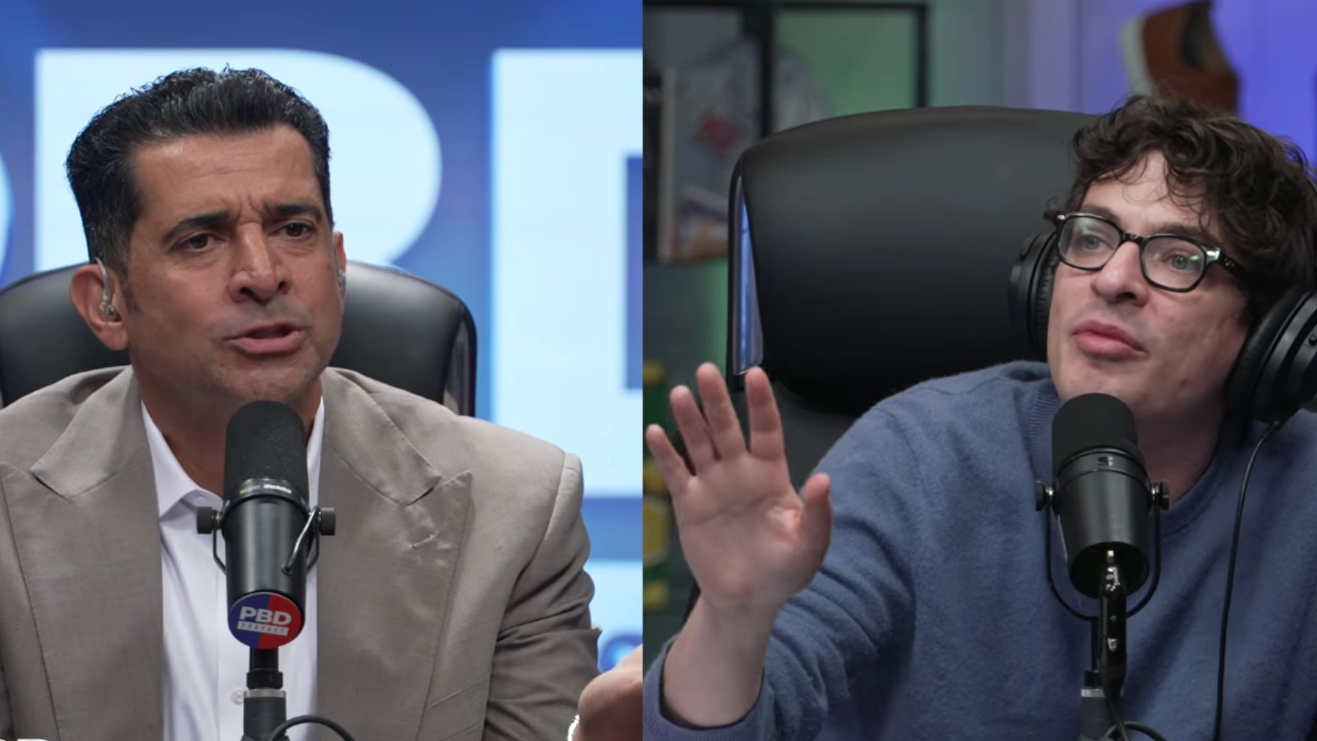 Adam Friedland goes off on Patrick Bet-David and his co-host (Image via YouTube/@PBDPodcast)