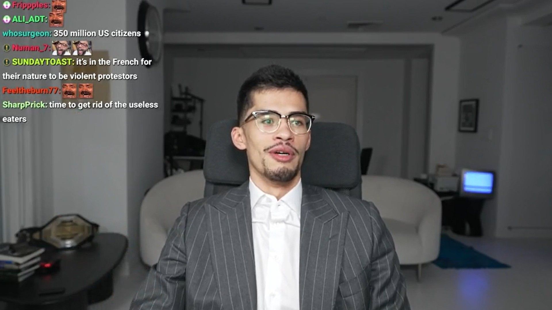 The streamer talking about rent in his stream (Image via Kick/SNEAKO)