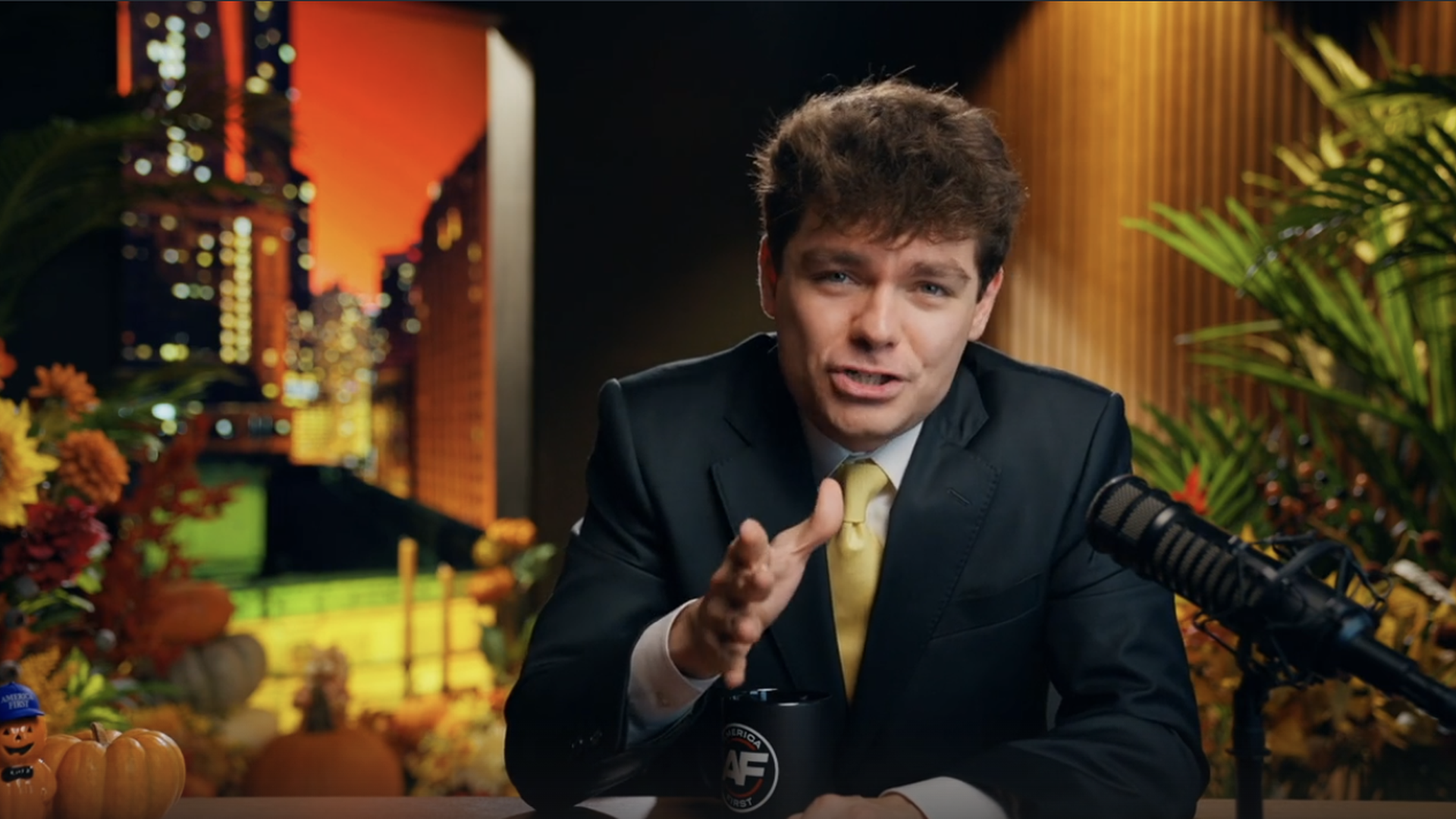 Nick Fuentes hopes a Democrat wins in 2028 because he expects the AI bubble to burst under the next president (Image via Rumble/@nickjfuentes)