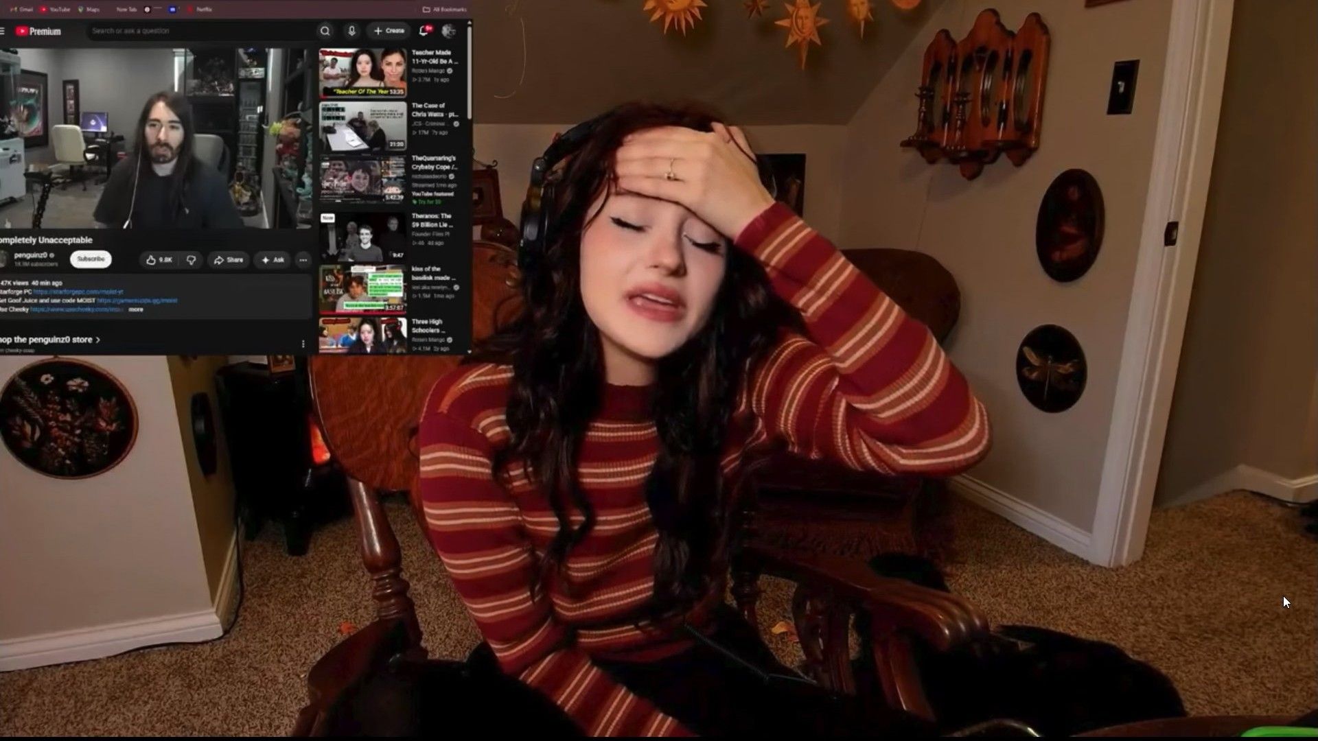 The streamer was visibly stressed about the incident (Image via Kick/FoidElf)