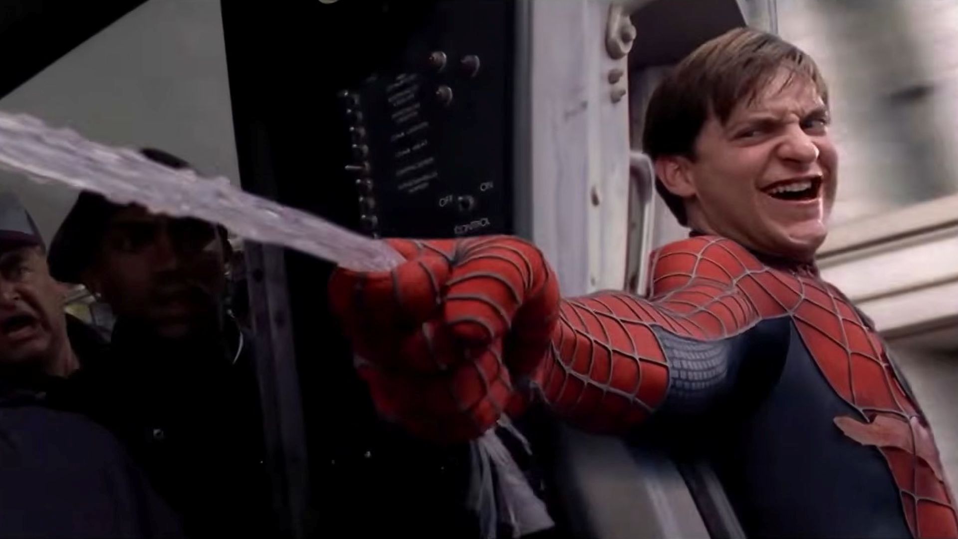 Tobey Maguire as Spider-Man (Image via Sony Pictures Entertainment)